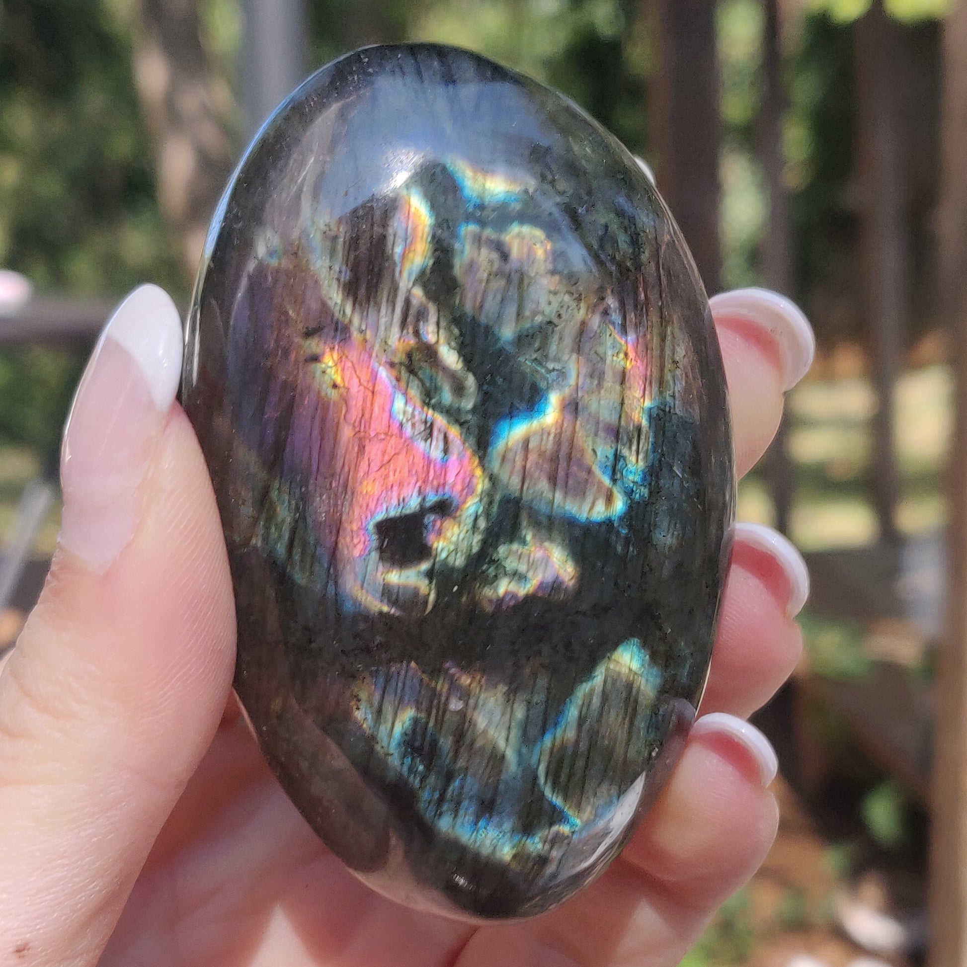 Labradorite Palm Stone (#270) - Simply Affinity