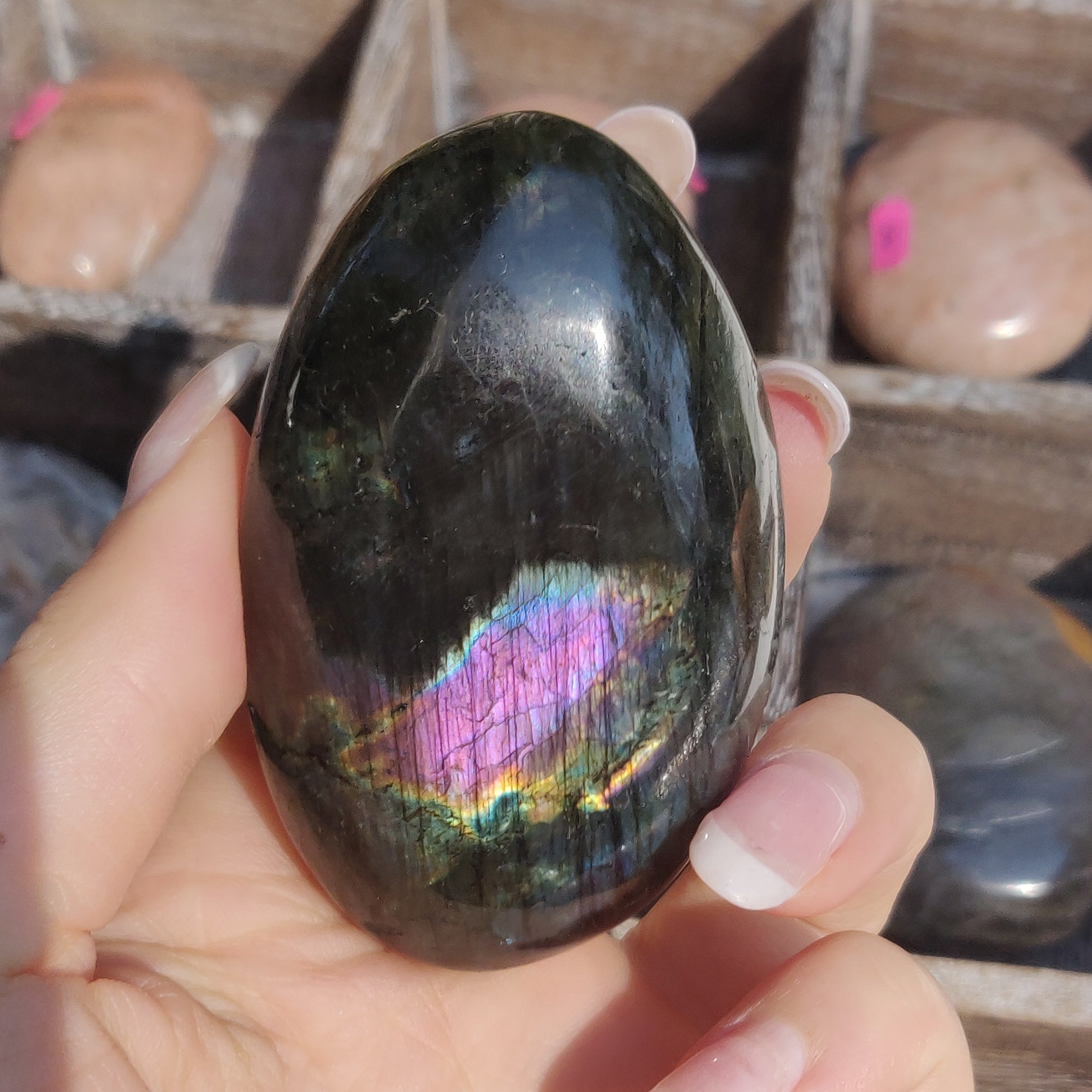 Labradorite Palm Stone (#270) - Simply Affinity