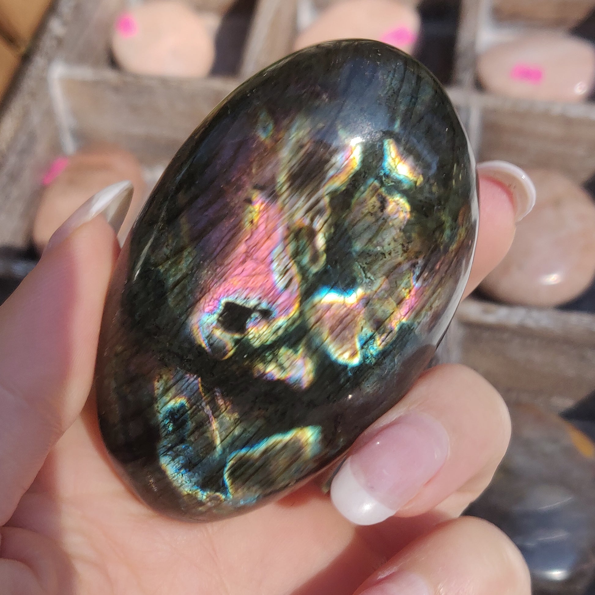 Labradorite Palm Stone (#270) - Simply Affinity