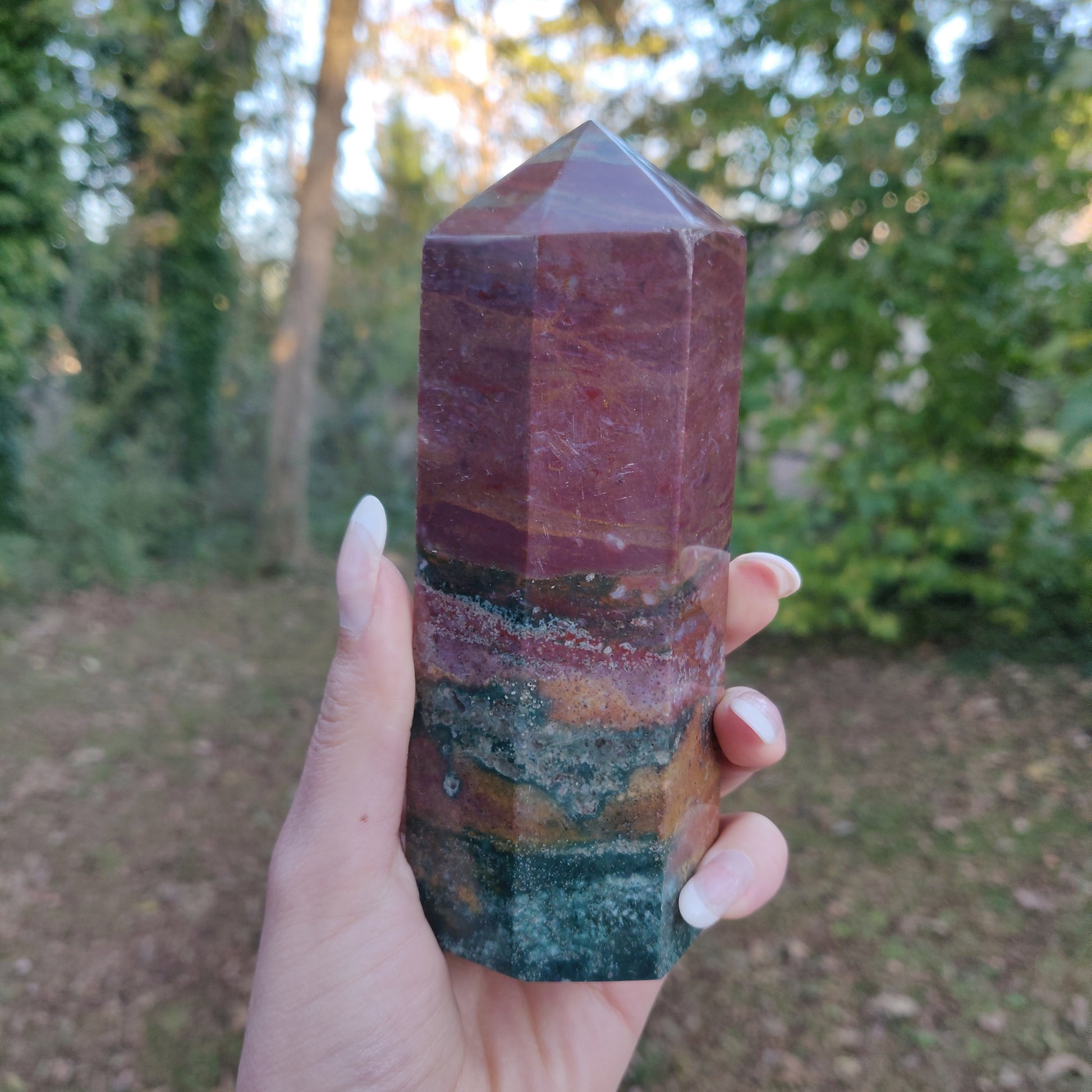 Rainbow Spirit Jasper Tower (#4) - Simply Affinity