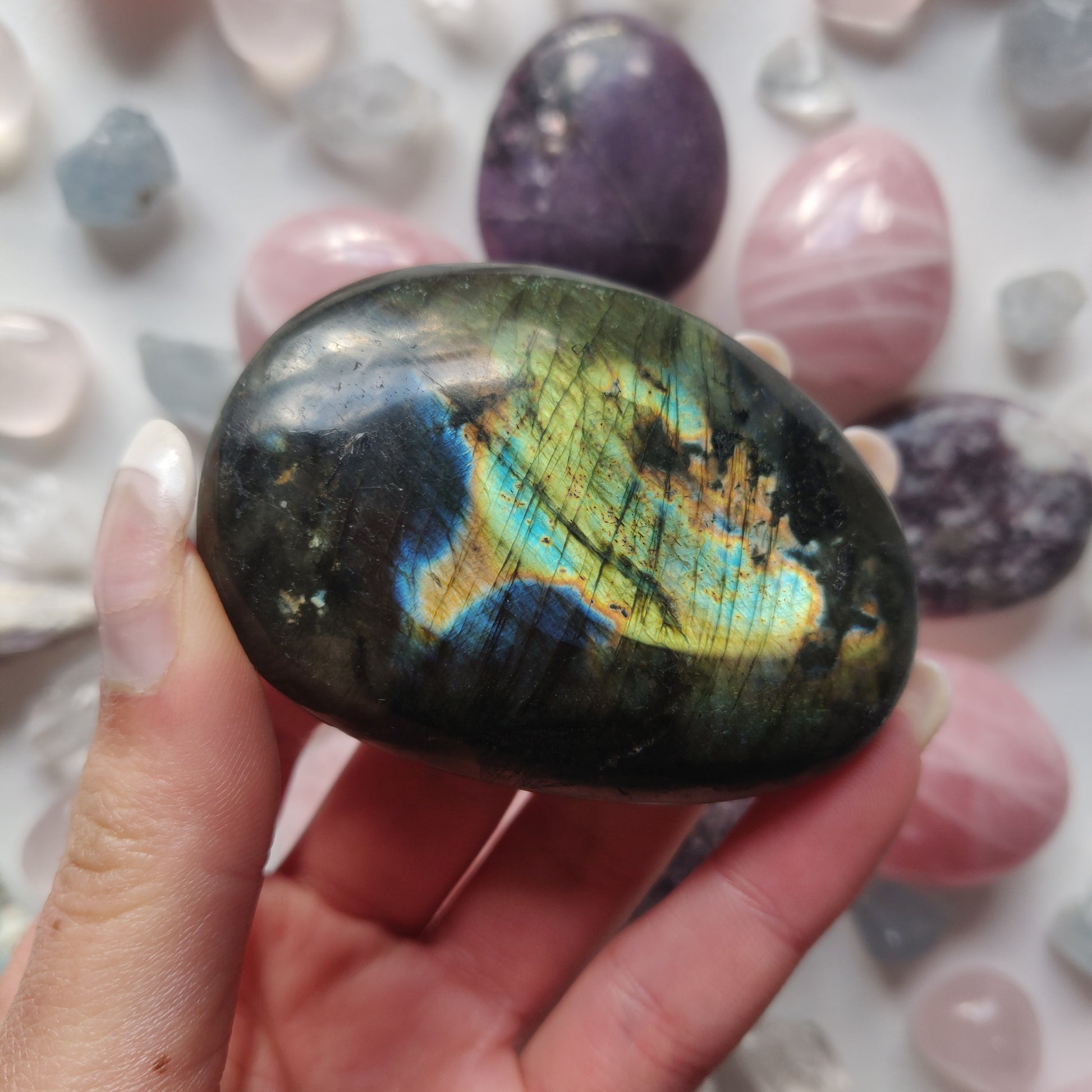 Labradorite Palm Stone (#272) - Simply Affinity