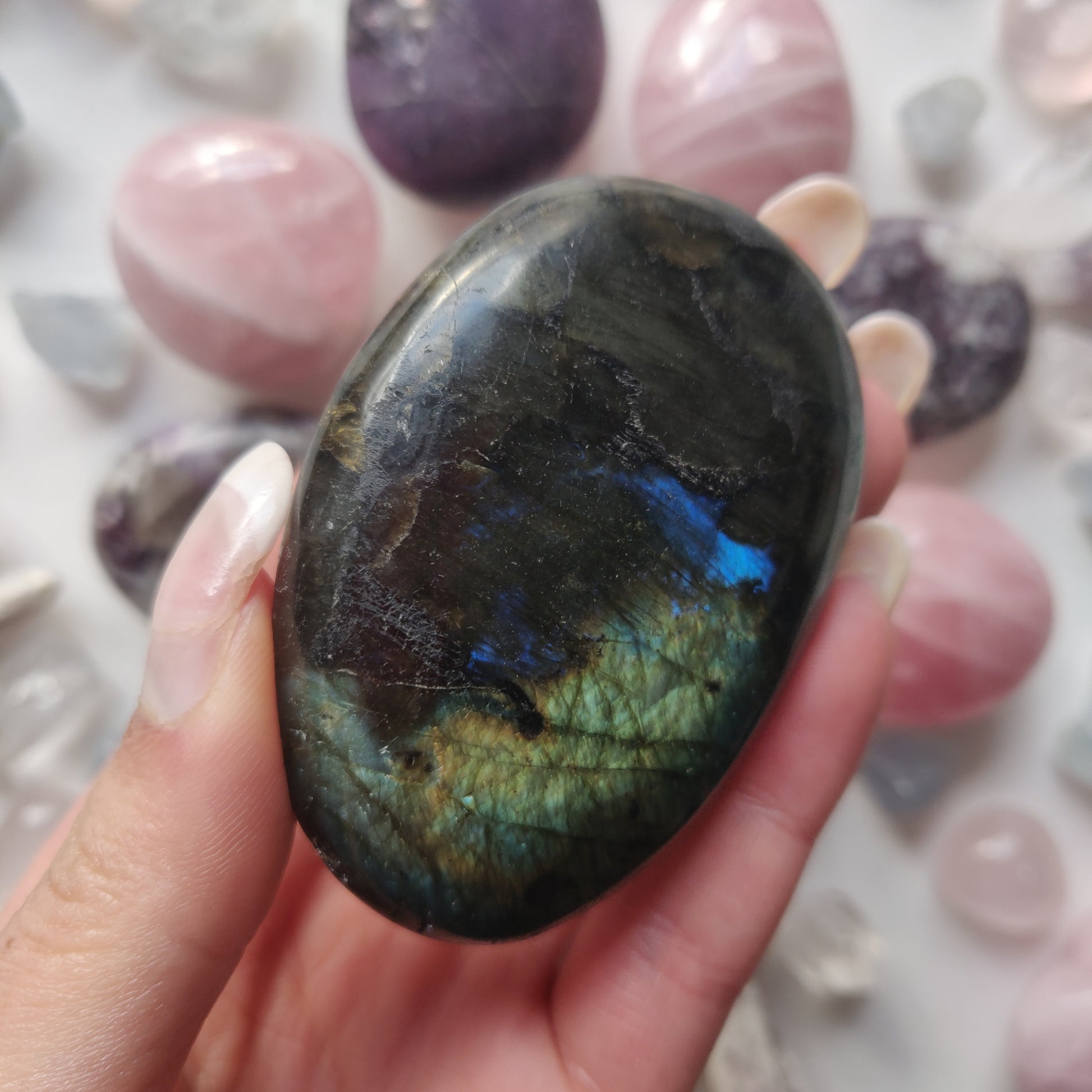 Labradorite Palm Stone (#272) - Simply Affinity