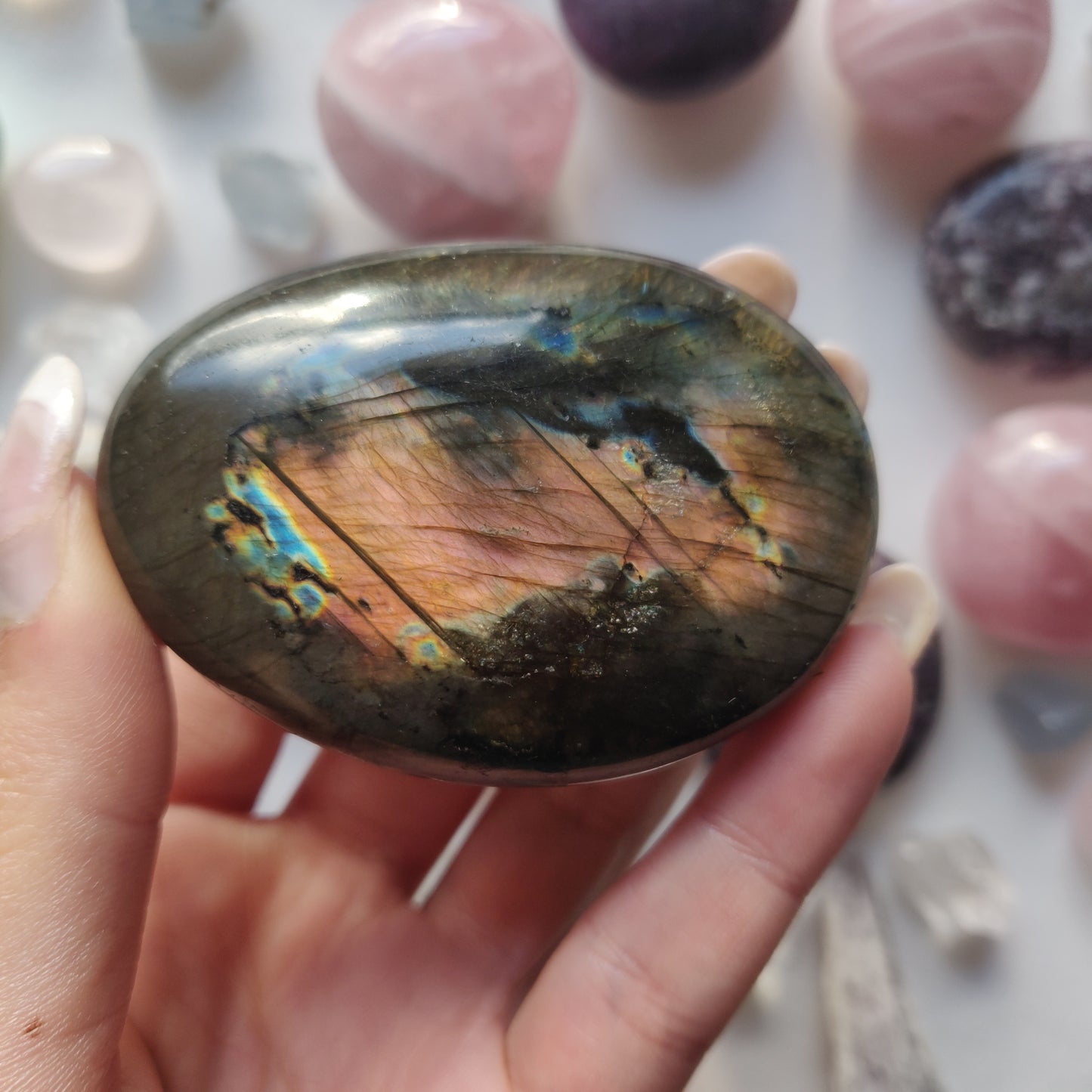 Labradorite Palm Stone (#274) - Simply Affinity
