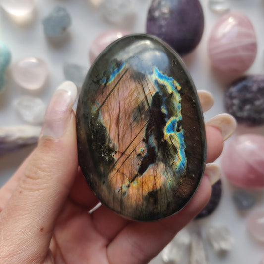Labradorite Palm Stone (#274) - Simply Affinity