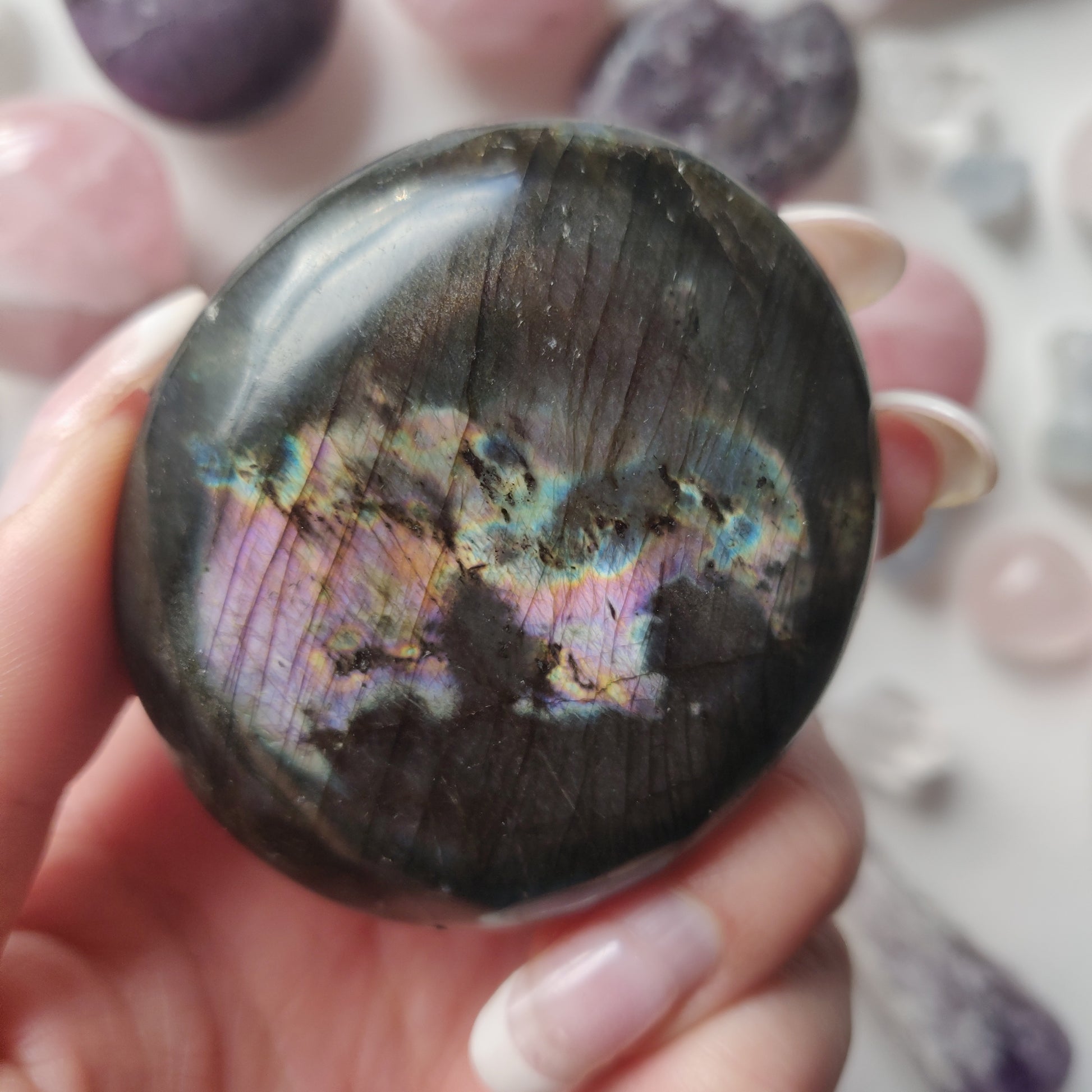 Labradorite Palm Stone (#275) - Simply Affinity