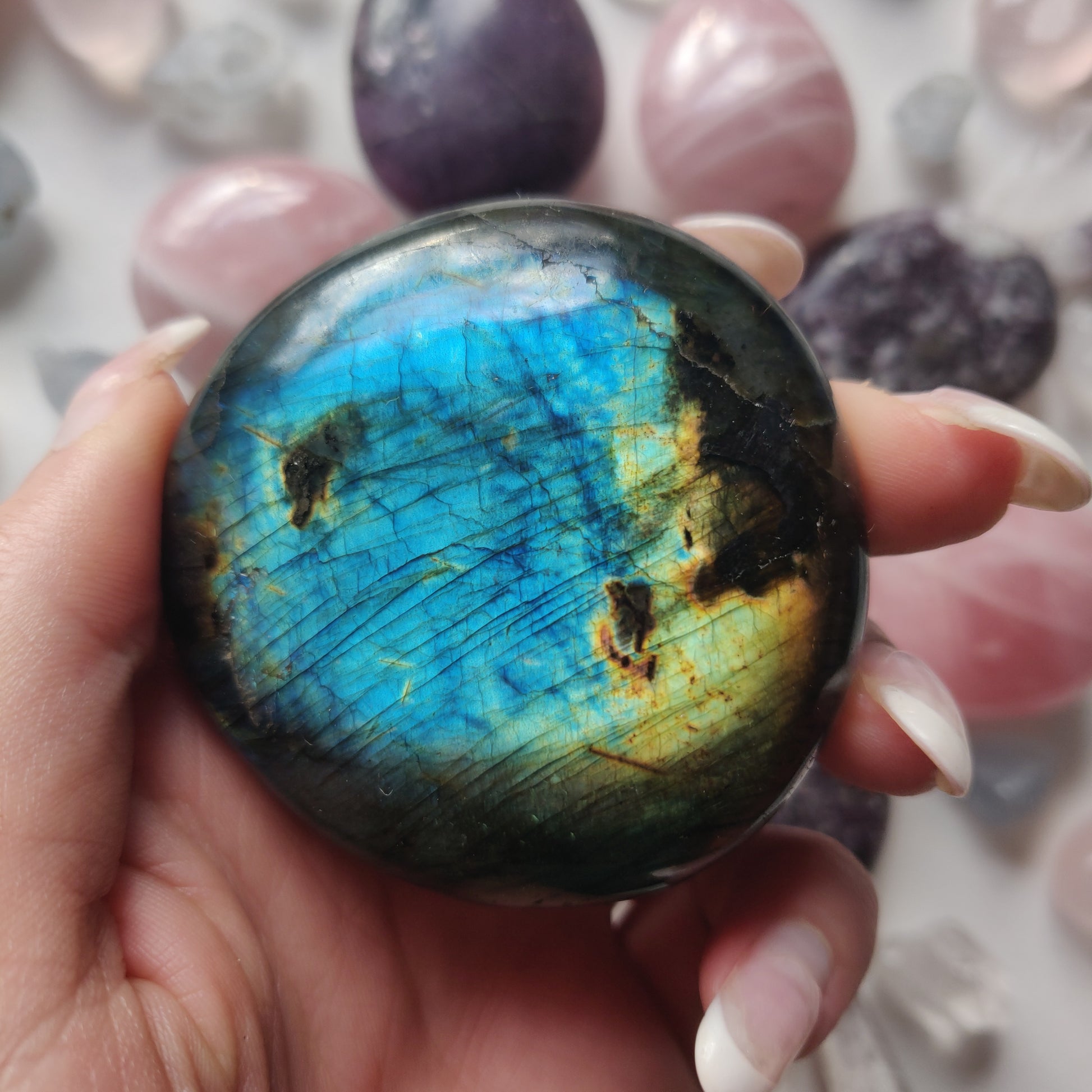 Labradorite Palm Stone (#277) - Simply Affinity