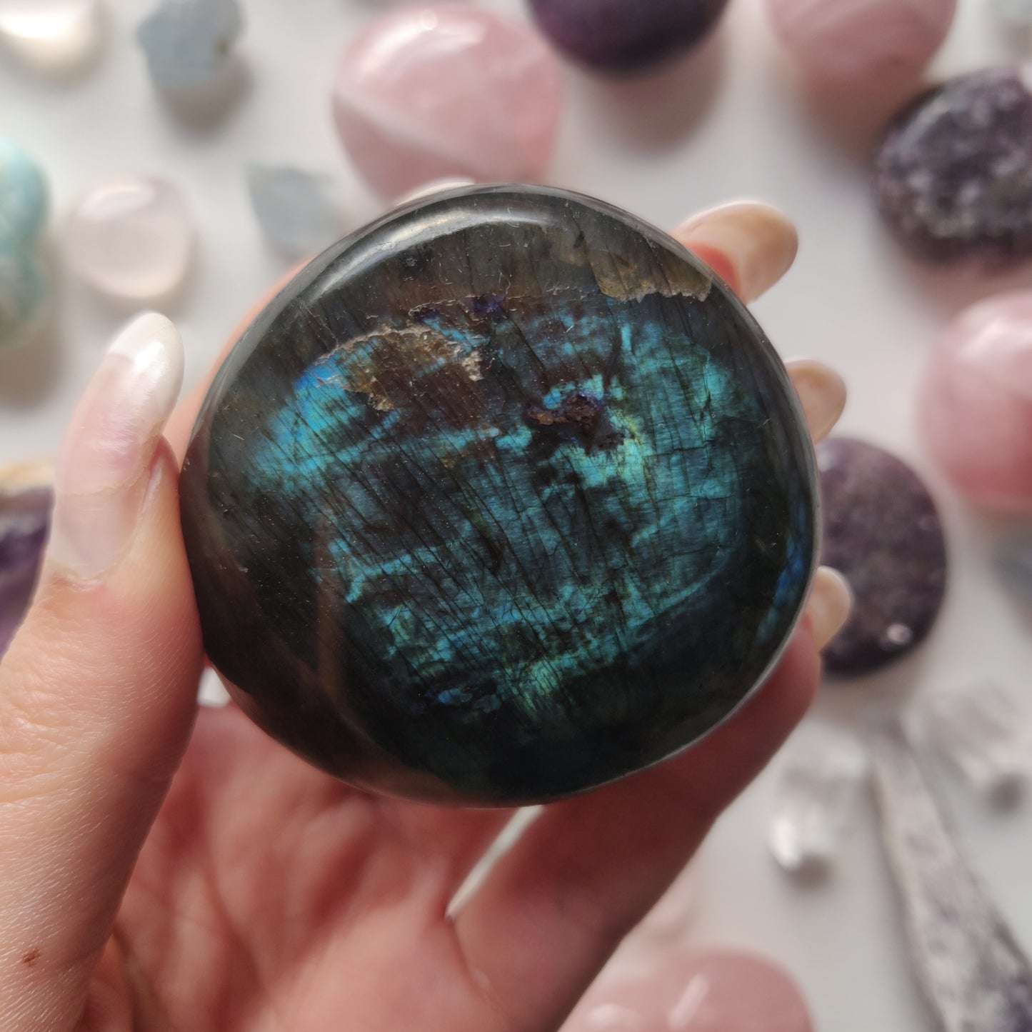 Labradorite Palm Stone (#277) - Simply Affinity