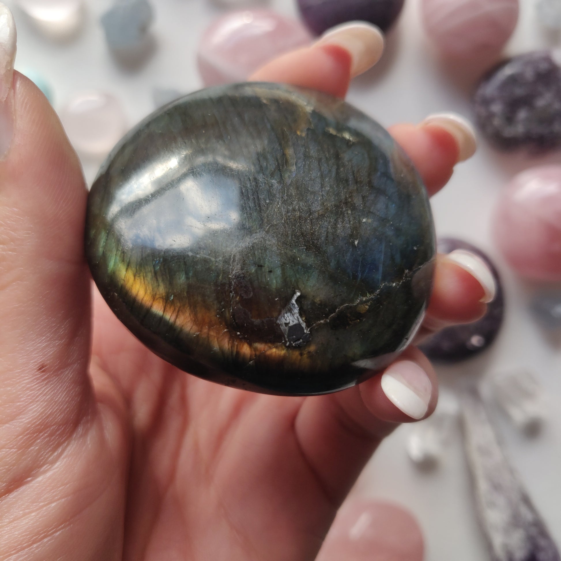 Labradorite Palm Stone (#277) - Simply Affinity