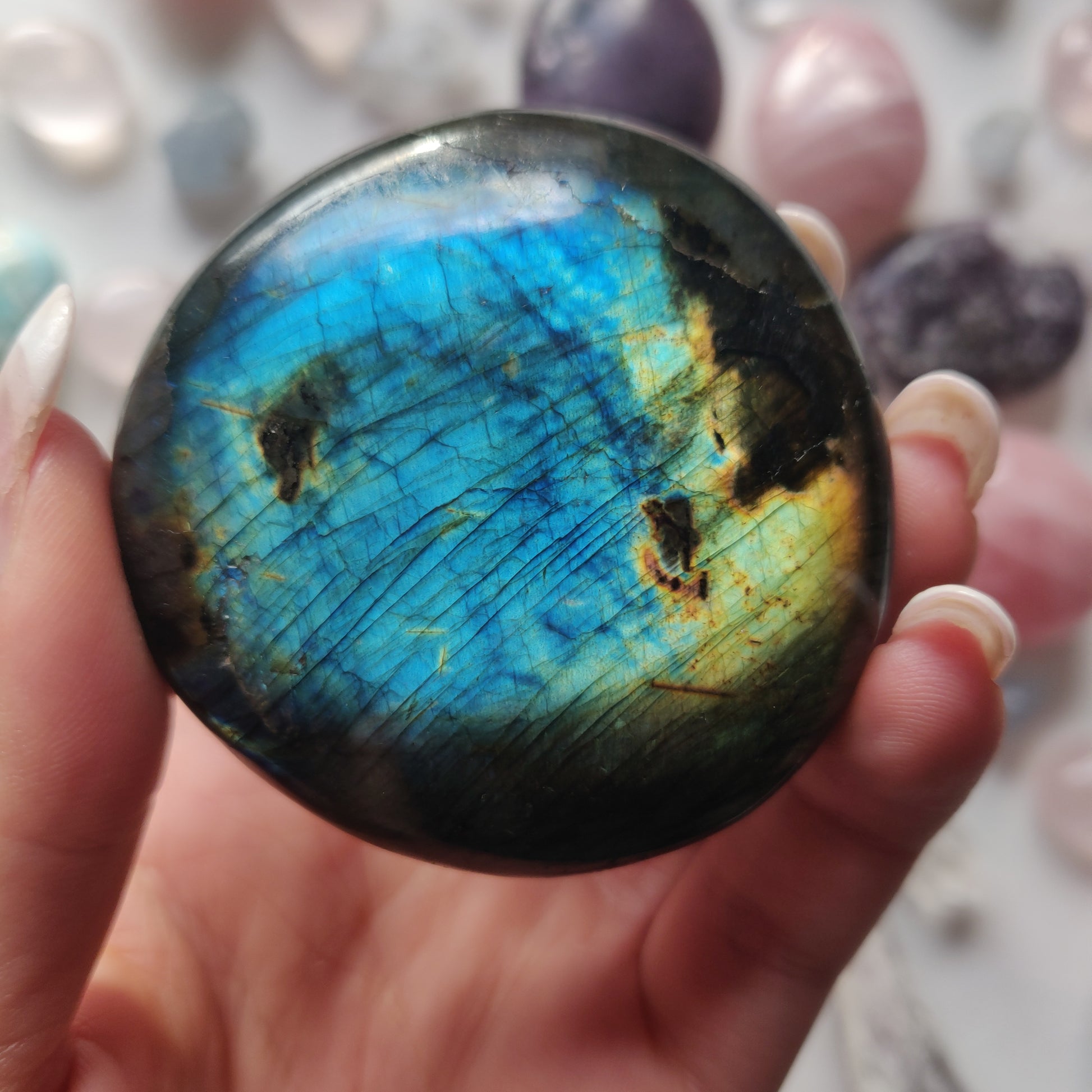 Labradorite Palm Stone (#277) - Simply Affinity