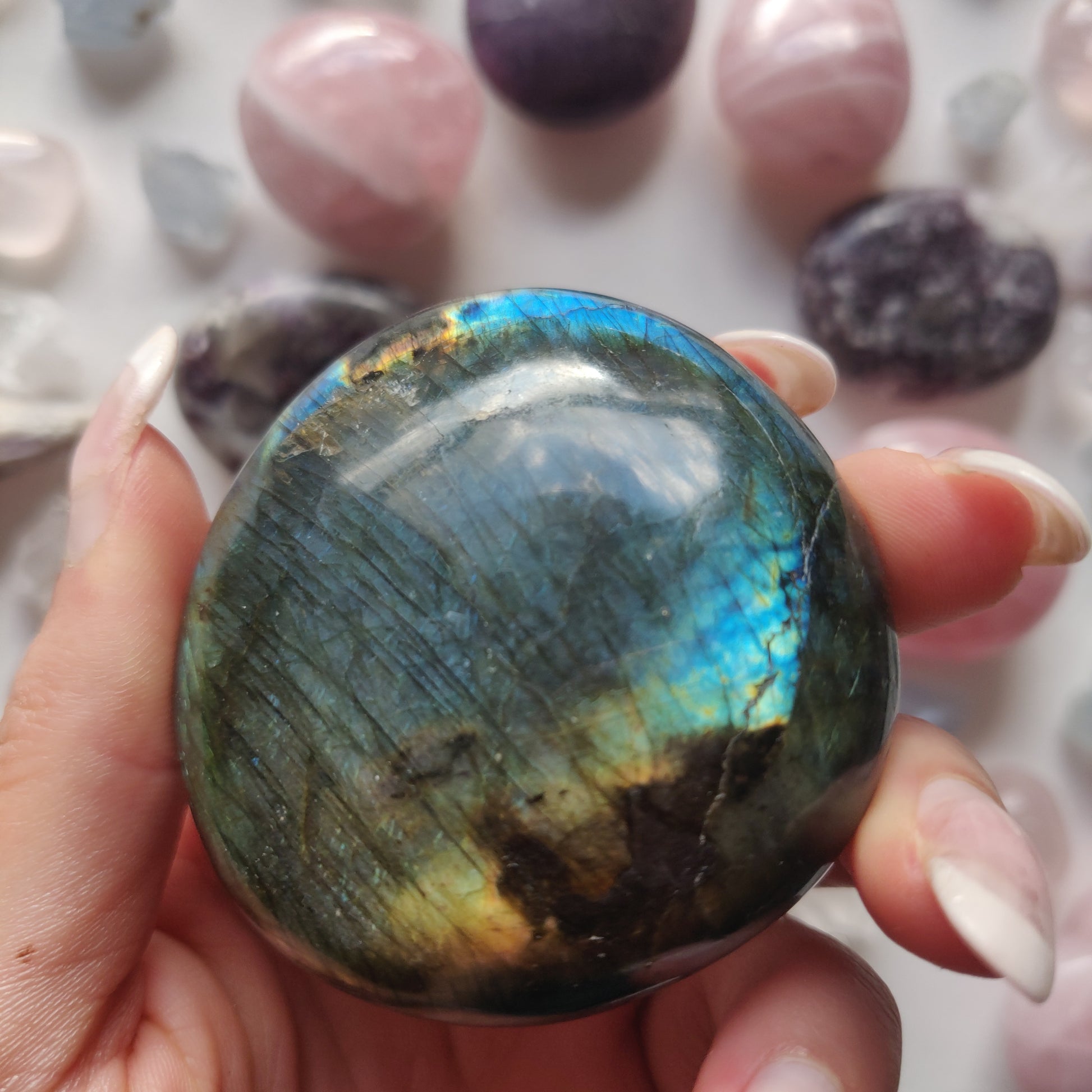 Labradorite Palm Stone (#277) - Simply Affinity