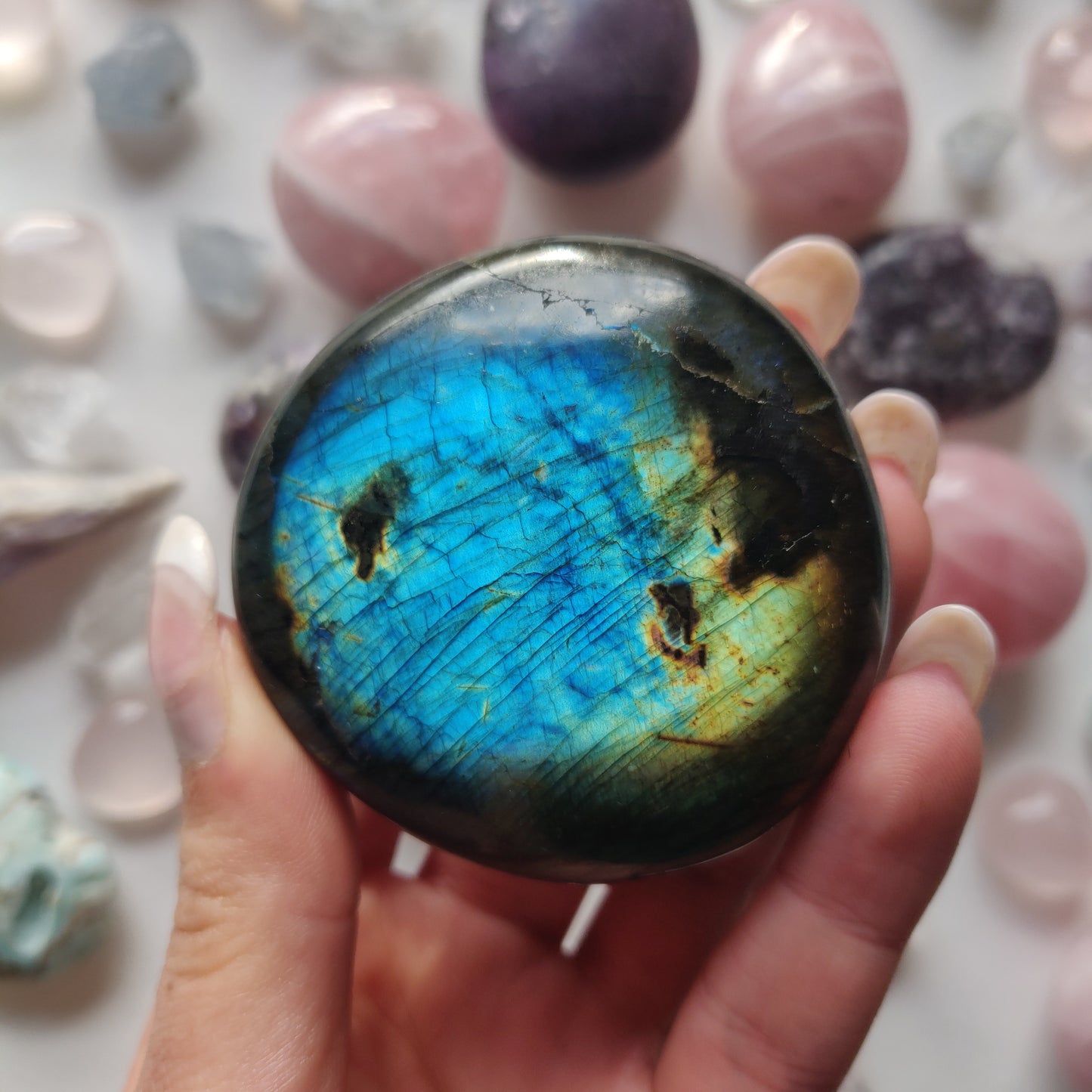 Labradorite Palm Stone (#277) - Simply Affinity