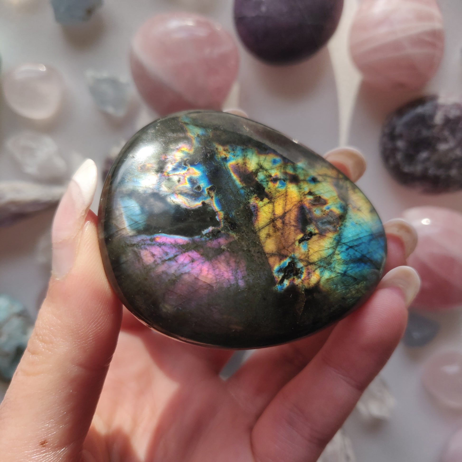 Labradorite Palm Stone (#278) - Simply Affinity