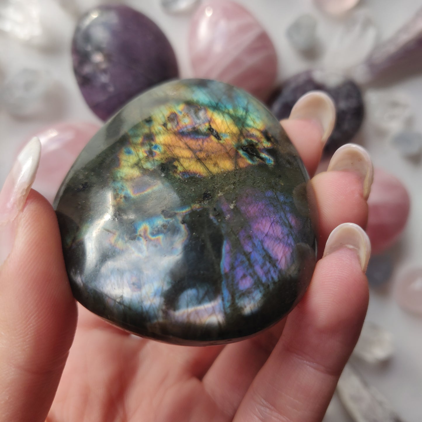 Labradorite Palm Stone (#278) - Simply Affinity