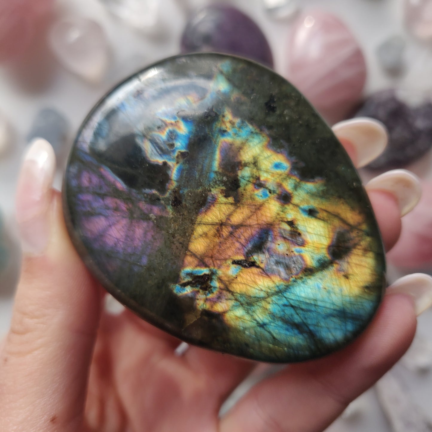 Labradorite Palm Stone (#278) - Simply Affinity