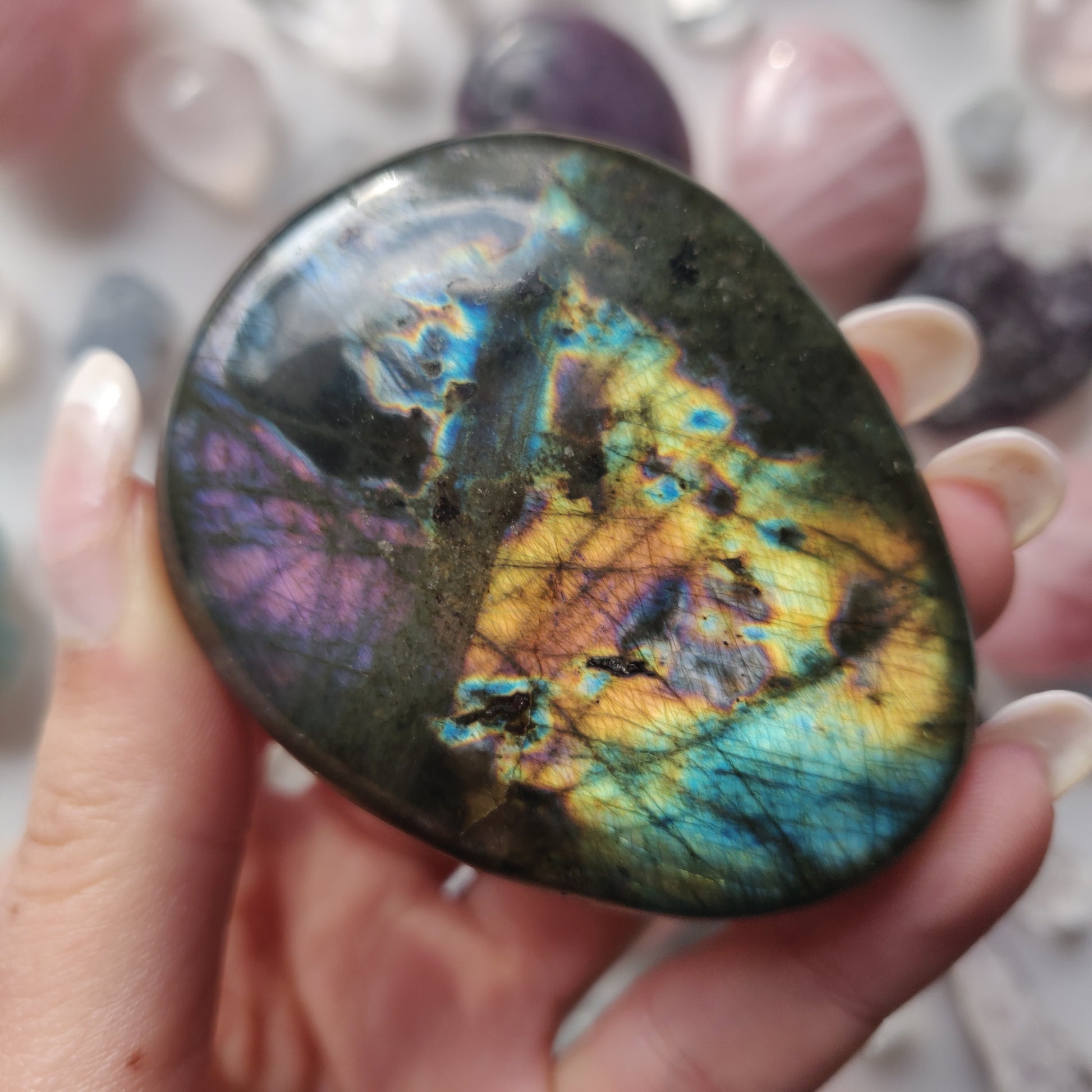 Labradorite Palm Stone (#278) - Simply Affinity