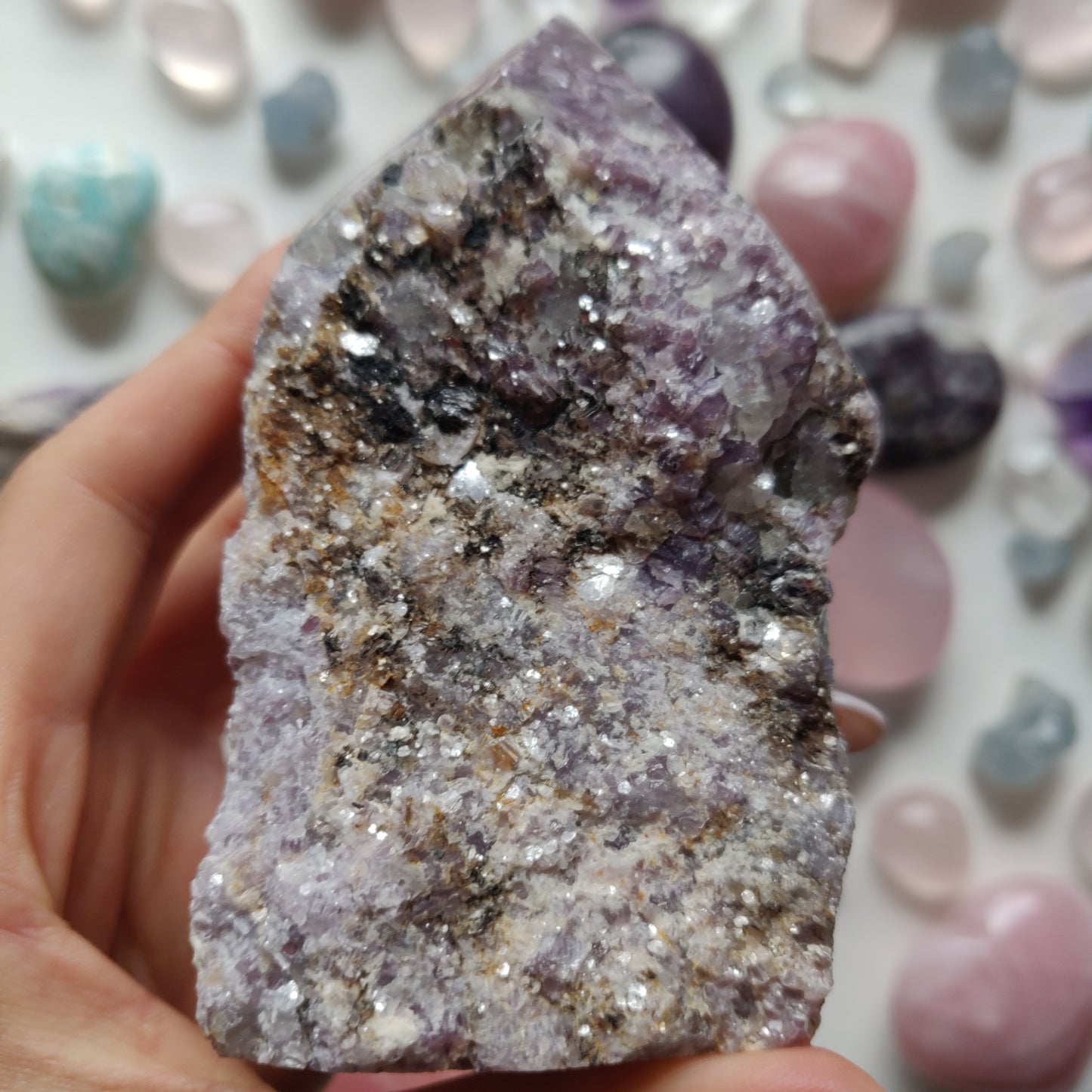 Lepidolite Point - Half Polished (#2) - Simply Affinity