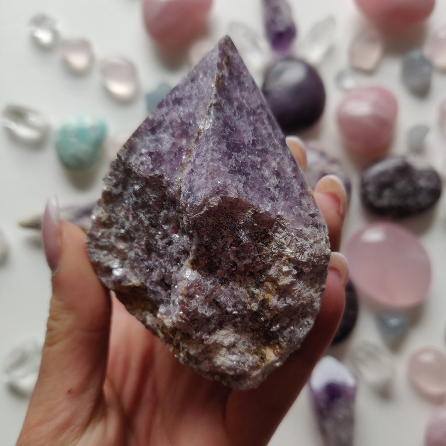 Lepidolite Point - Half Polished (#1) - Simply Affinity