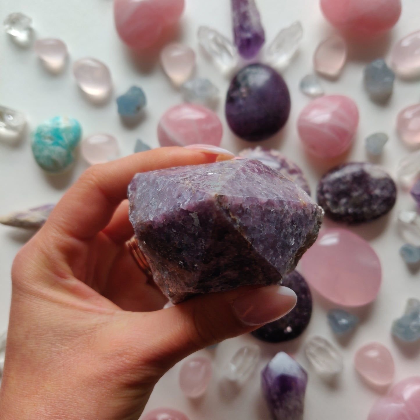 Lepidolite Point - Half Polished (#1) - Simply Affinity