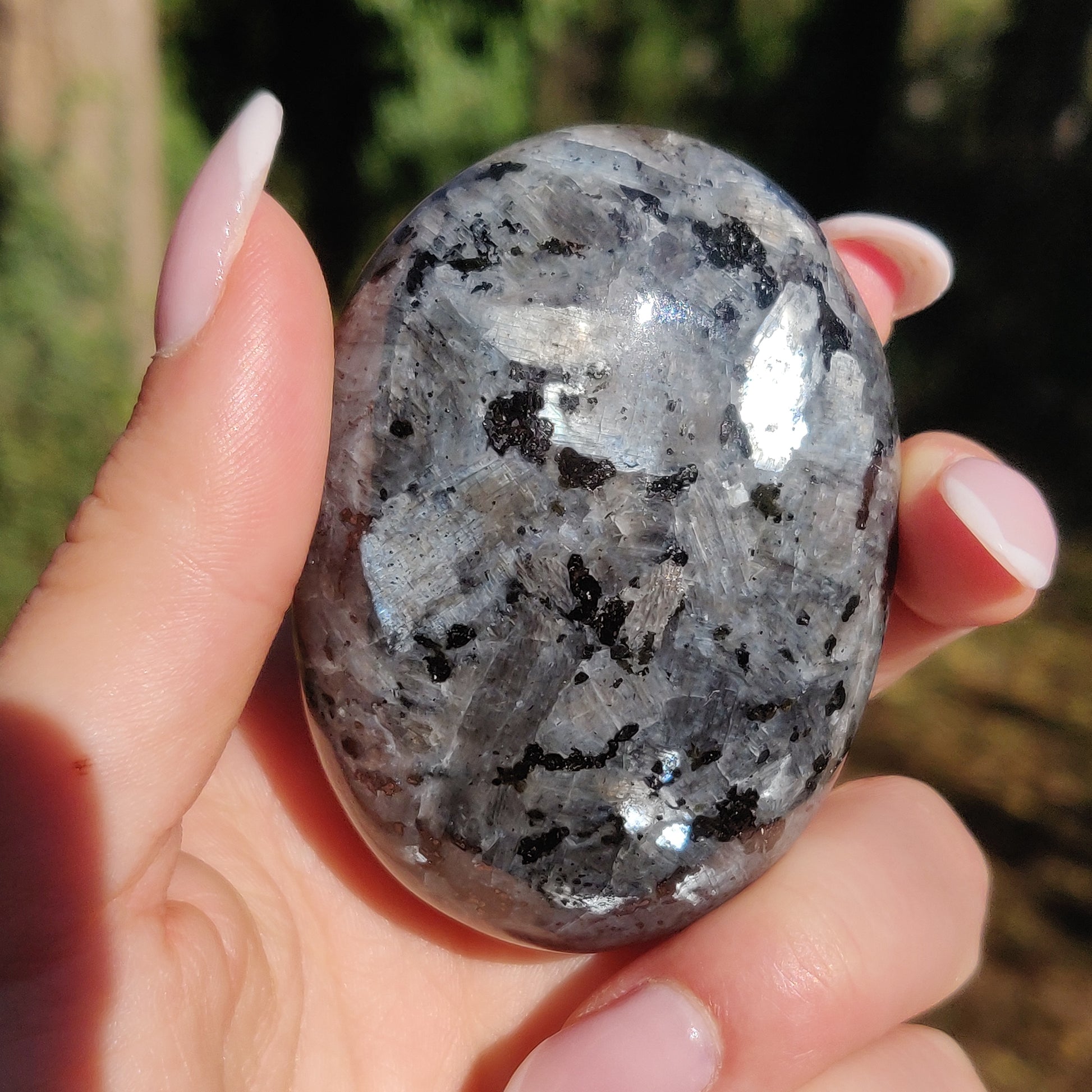 Larvikite Palm Stone (#12) - Simply Affinity