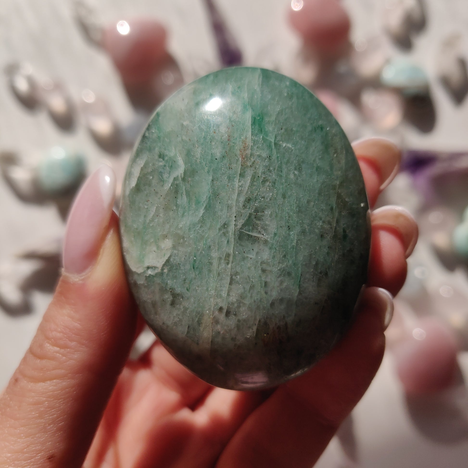 Green Aventurine Palm Stone (#1) - Simply Affinity