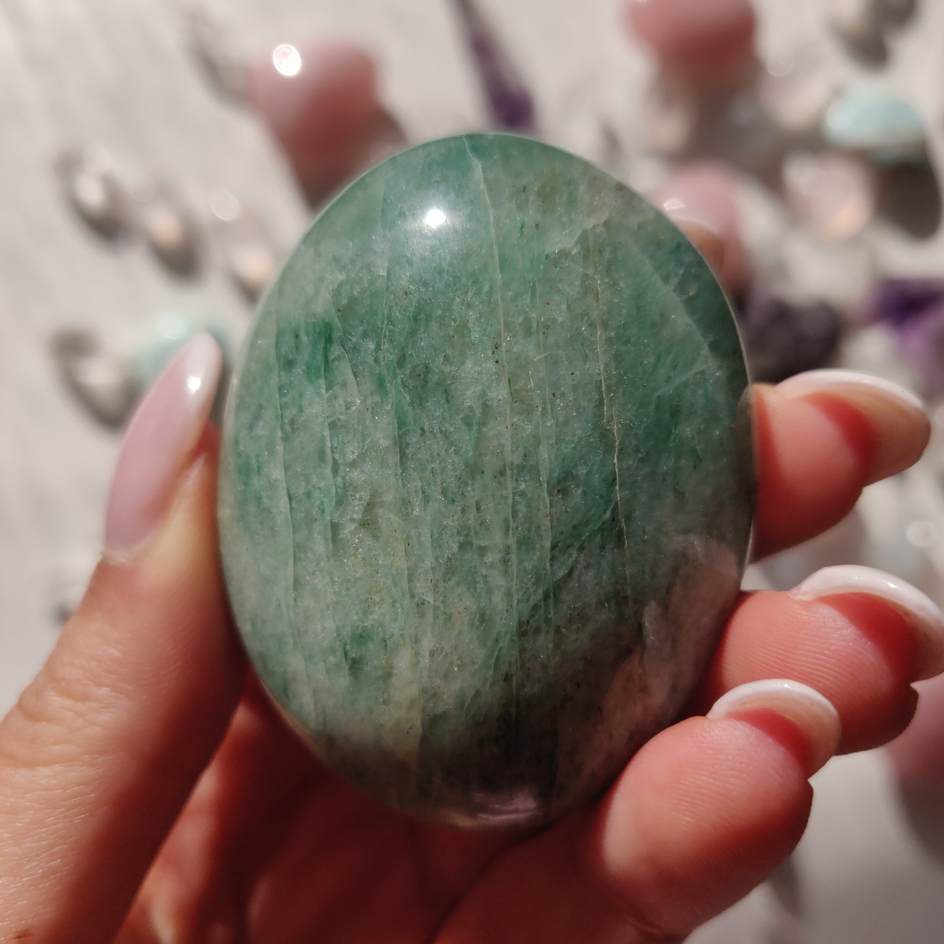 Green Aventurine Palm Stone (#1) - Simply Affinity