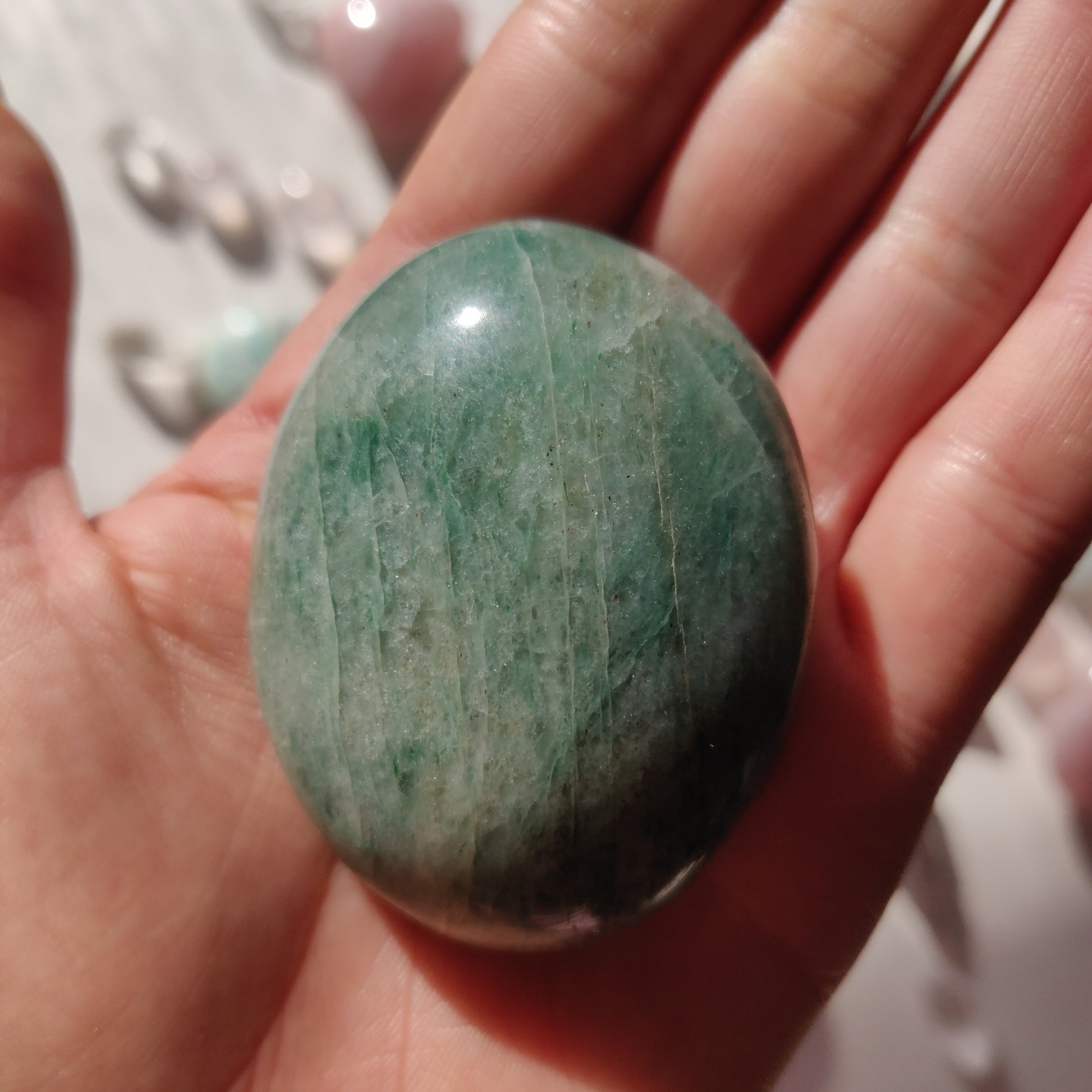 Green Aventurine Palm Stone (#1) - Simply Affinity