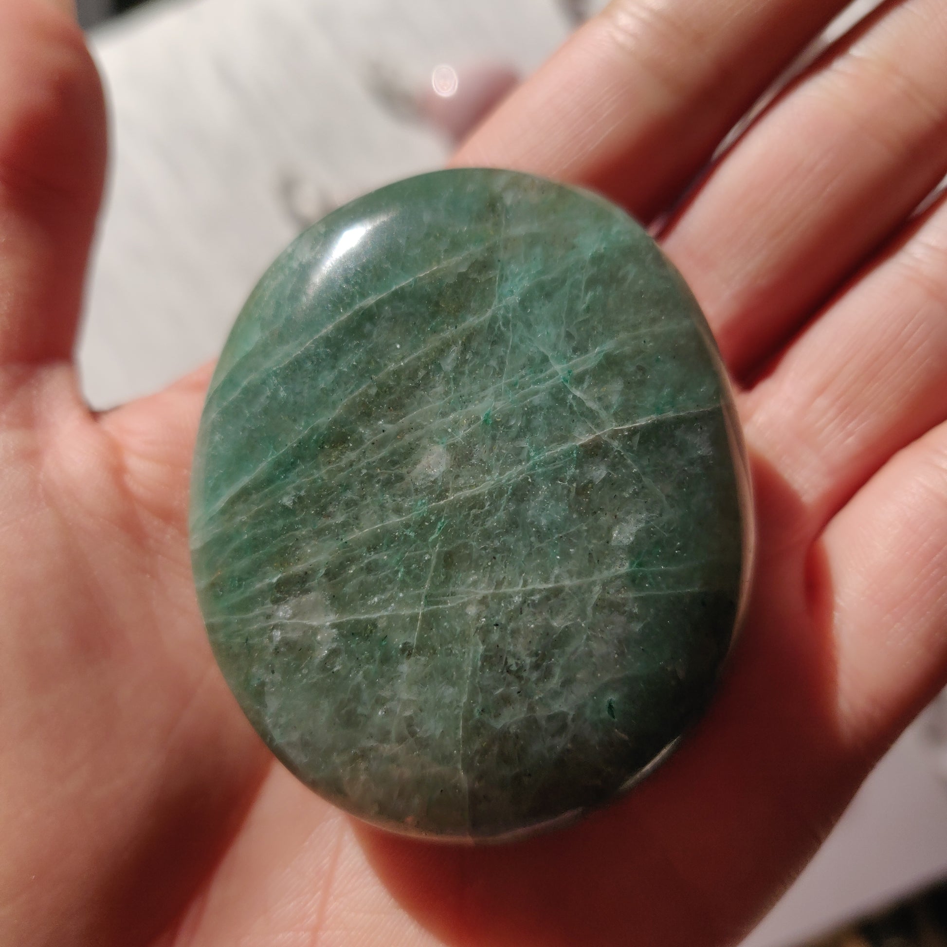 Green Aventurine Palm Stone (#2) - Simply Affinity