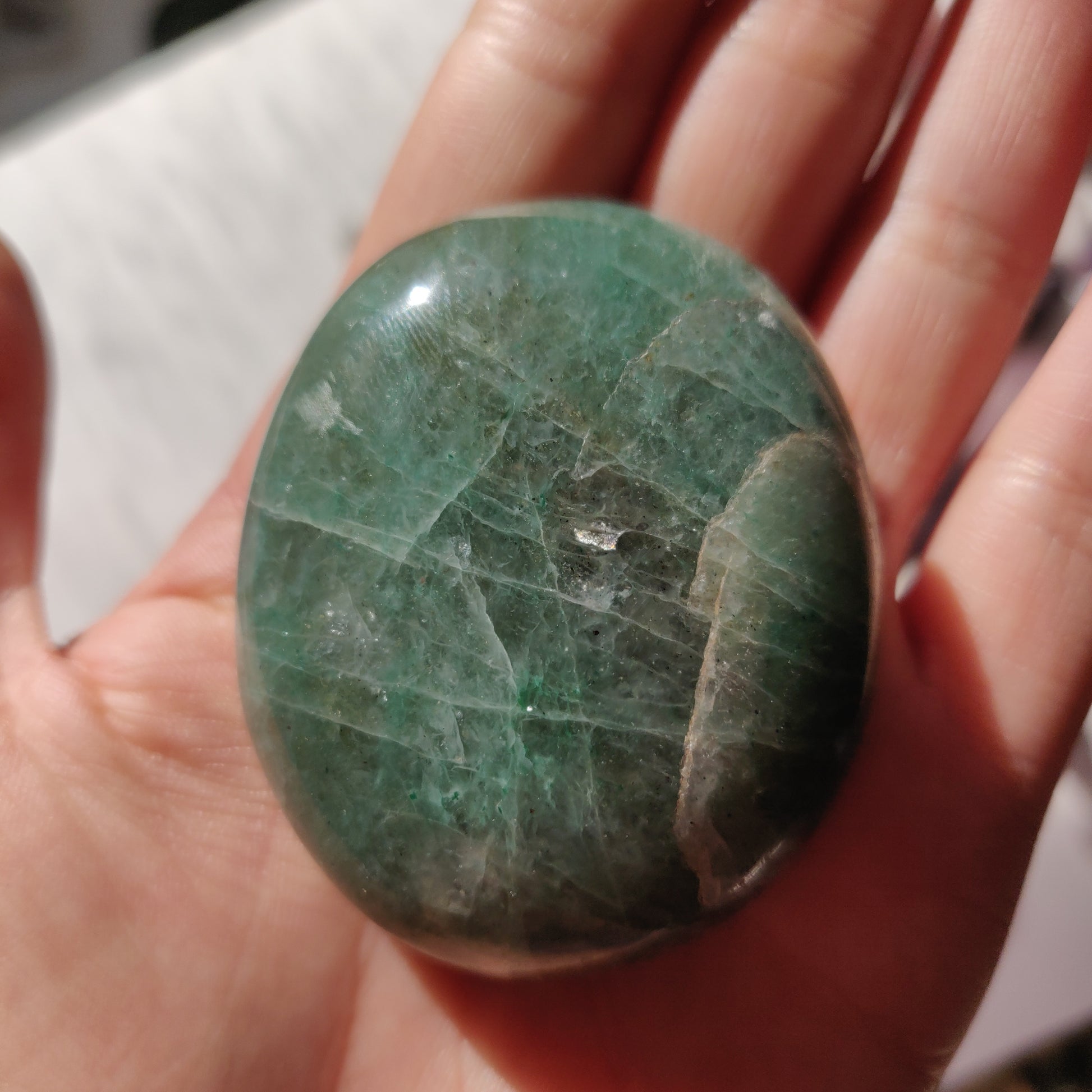 Green Aventurine Palm Stone (#2) - Simply Affinity