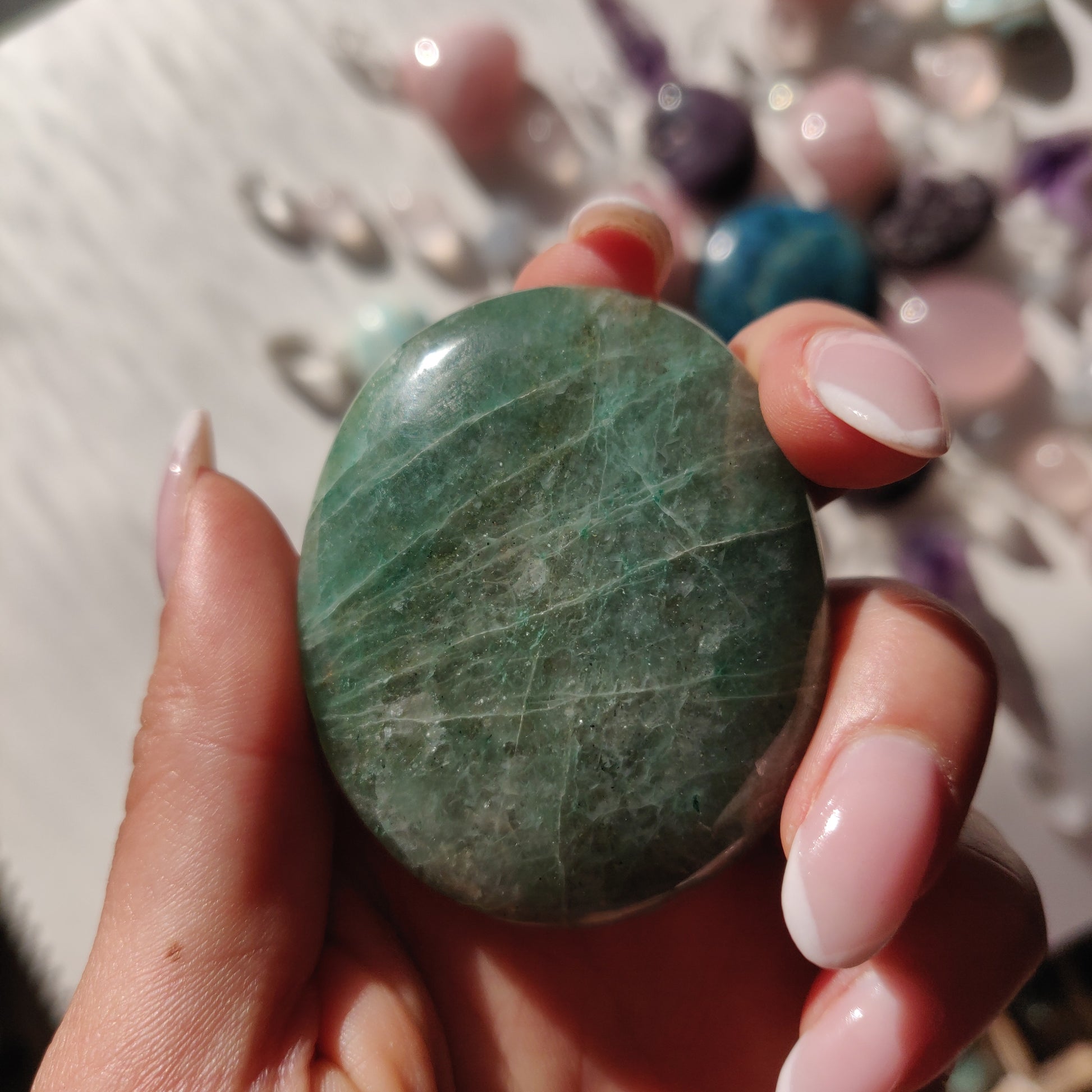 Green Aventurine Palm Stone (#2) - Simply Affinity