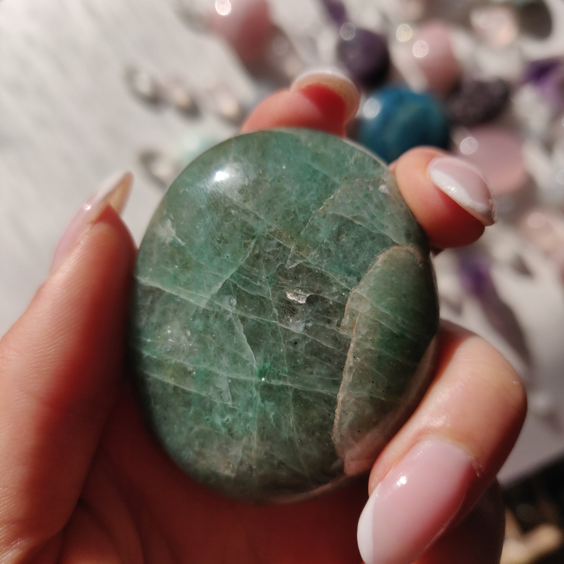 Green Aventurine Palm Stone (#2) - Simply Affinity