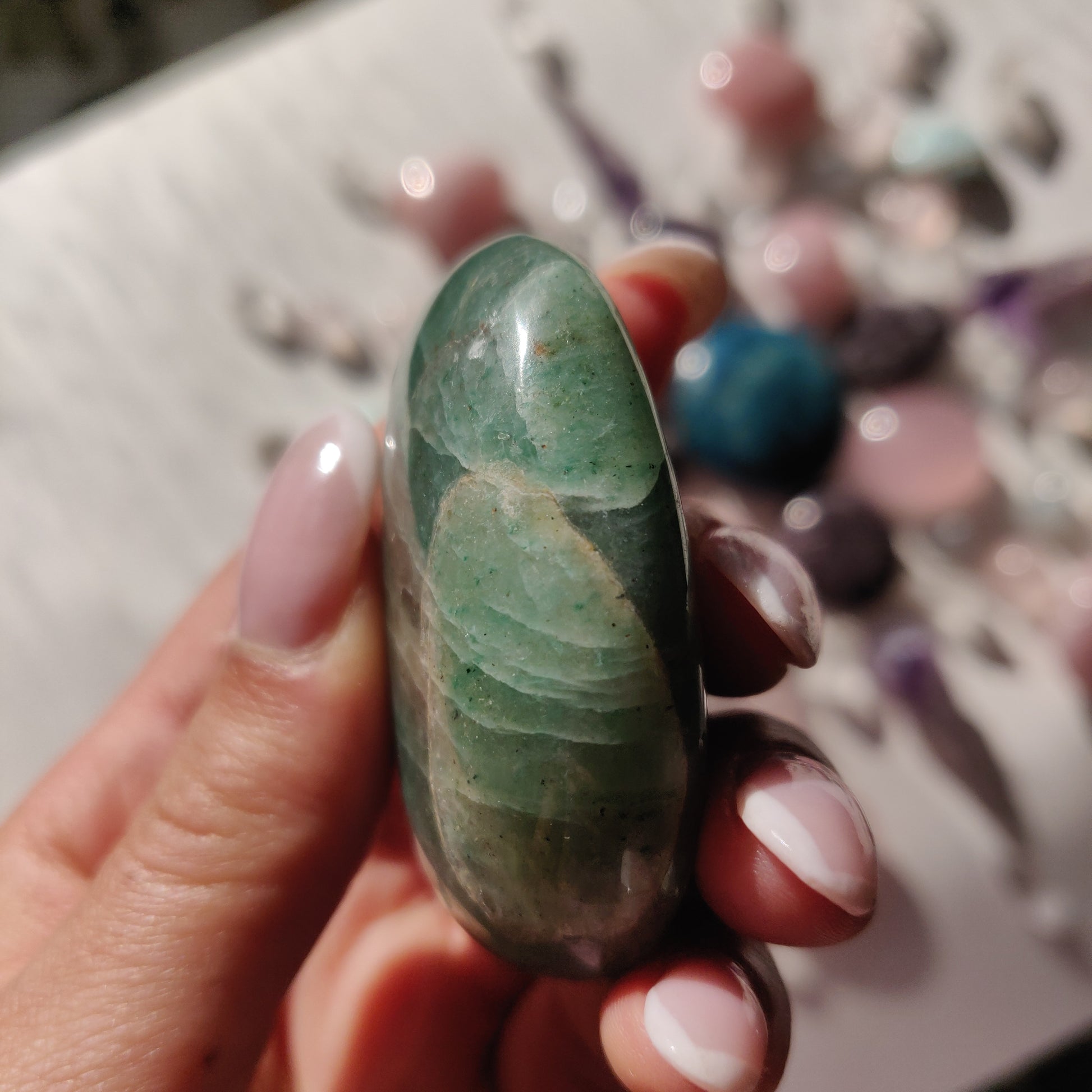 Green Aventurine Palm Stone (#2) - Simply Affinity