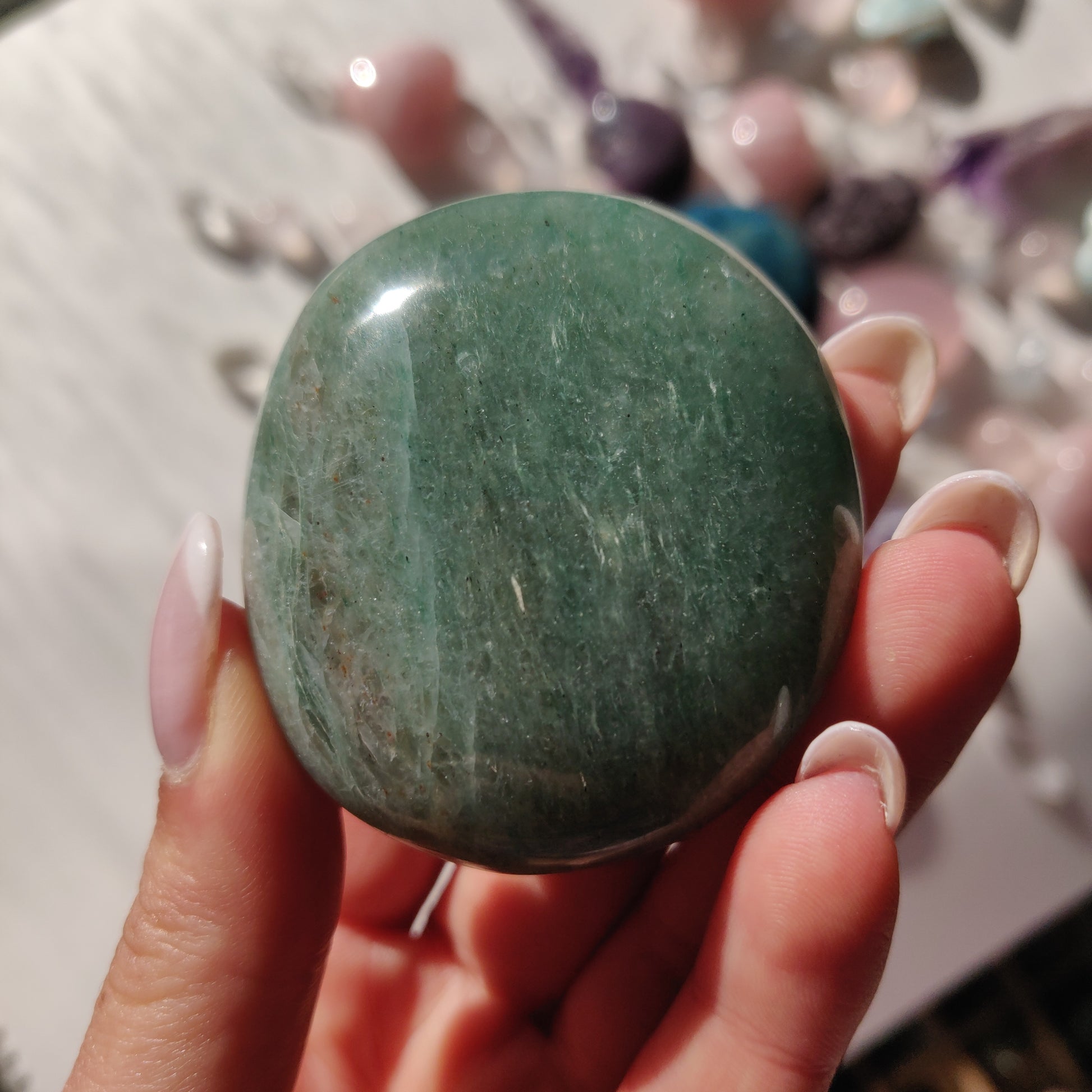 Green Aventurine Palm Stone (#3) - Simply Affinity