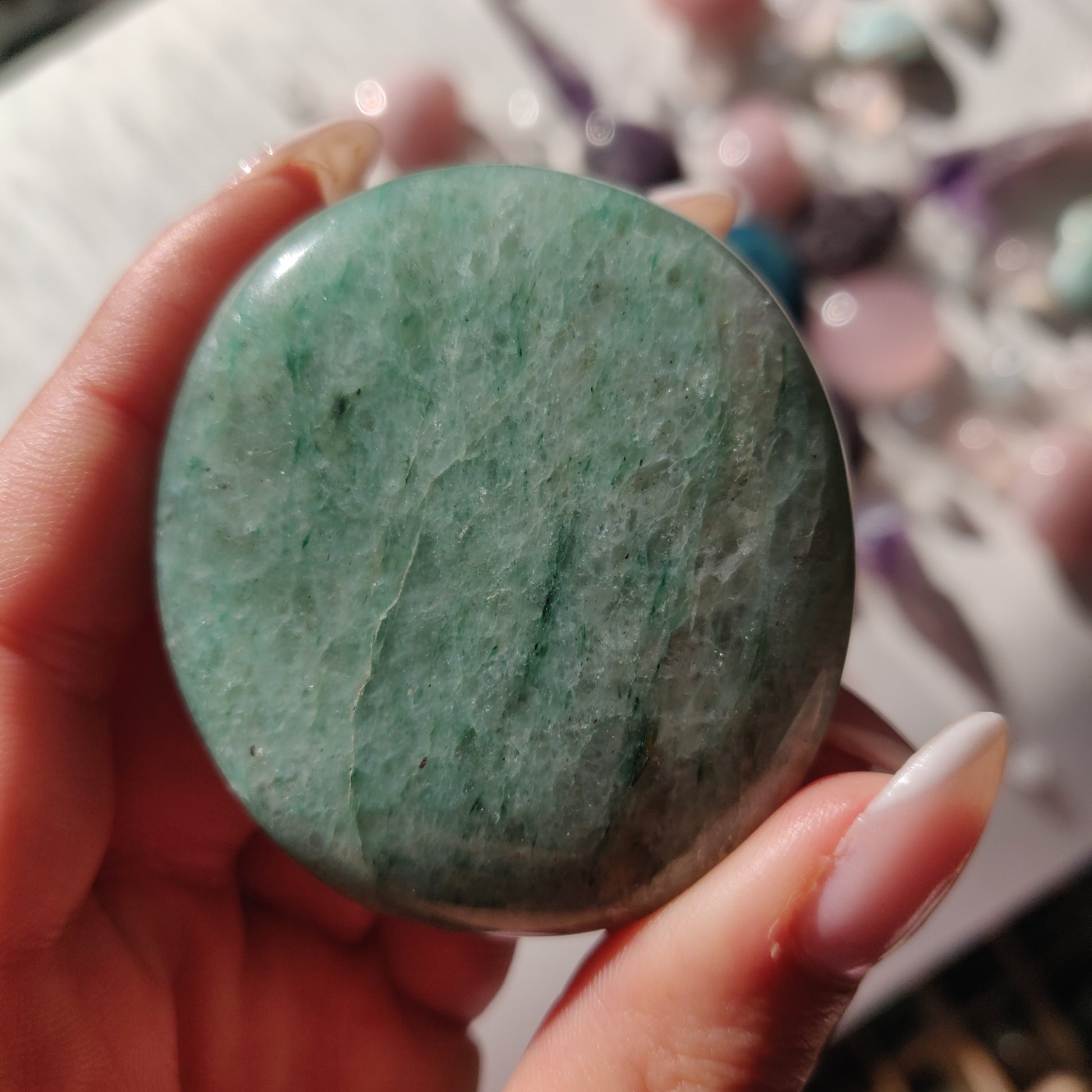 Green Aventurine Palm Stone (#3) - Simply Affinity