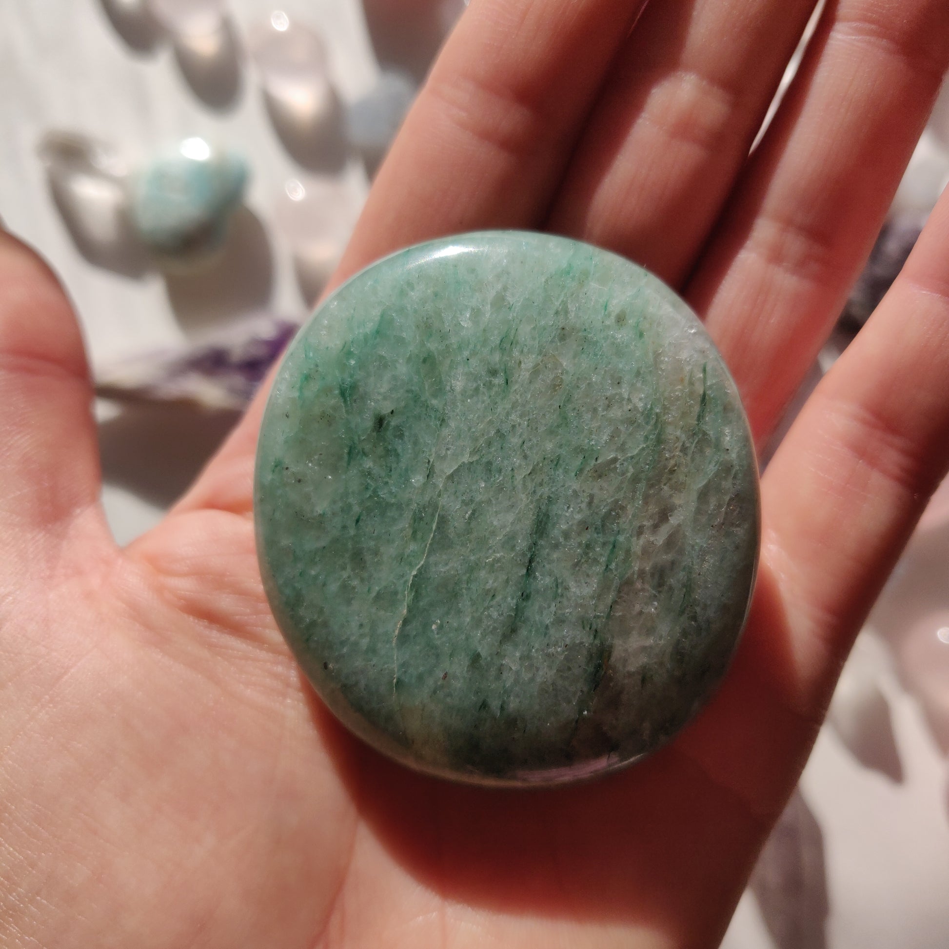Green Aventurine Palm Stone (#3) - Simply Affinity