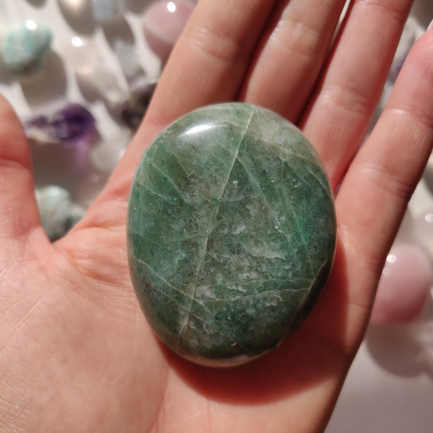 Green Aventurine Palm Stone (#4) - Simply Affinity
