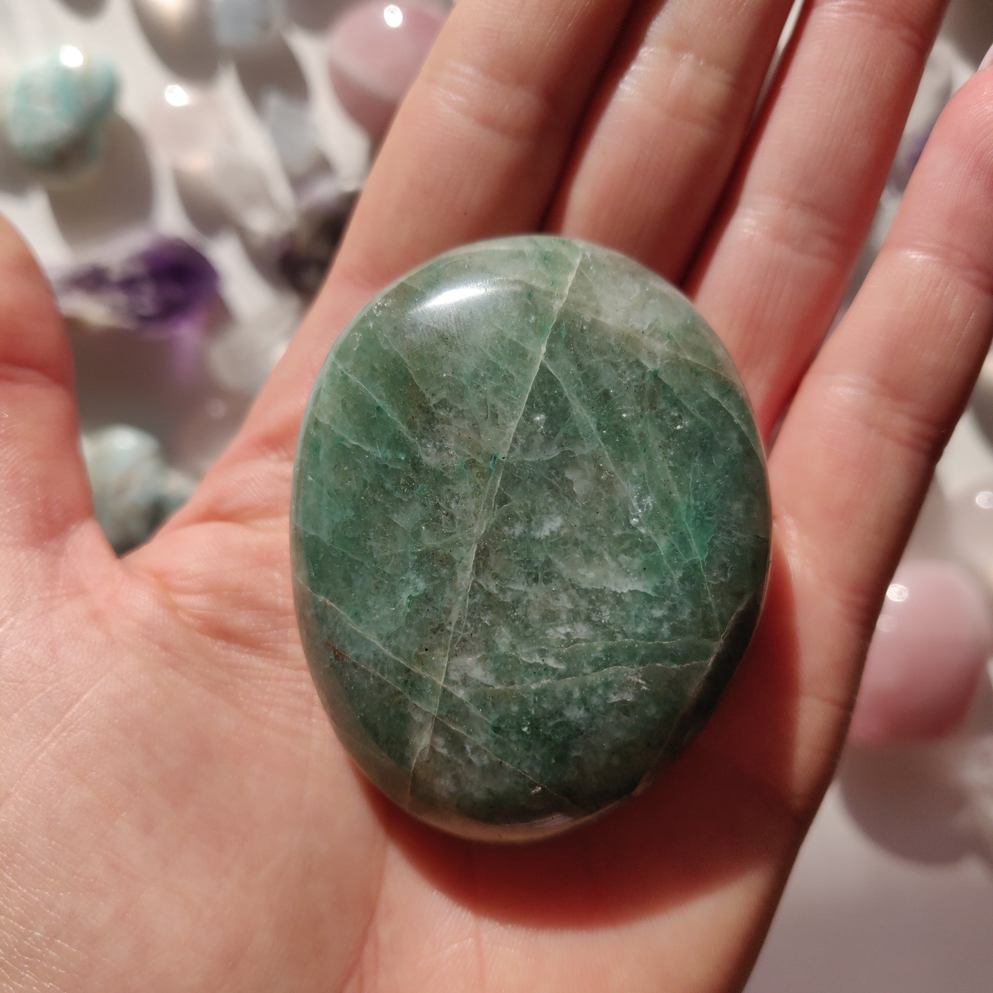 Green Aventurine Palm Stone (#4) - Simply Affinity