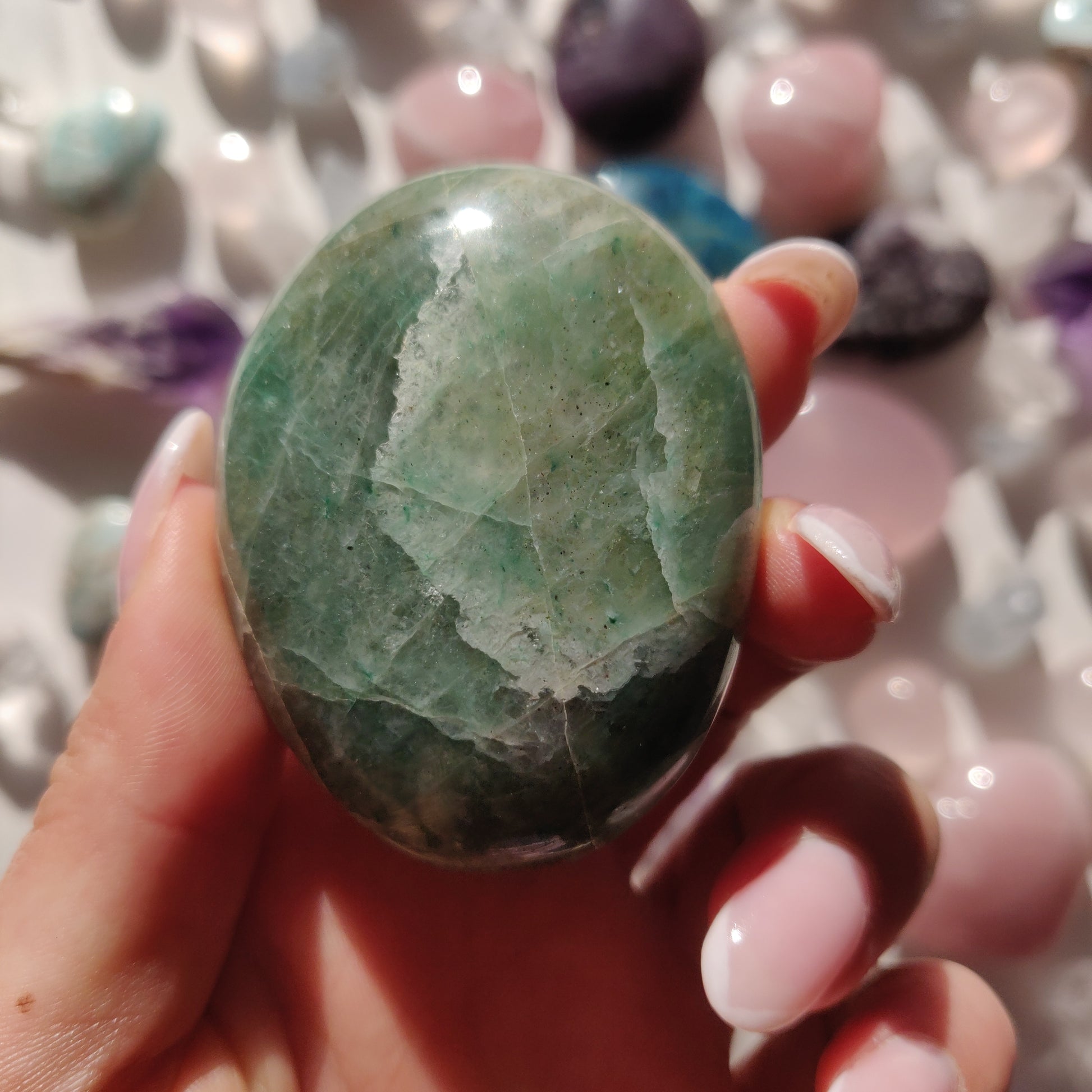 Green Aventurine Palm Stone (#4) - Simply Affinity