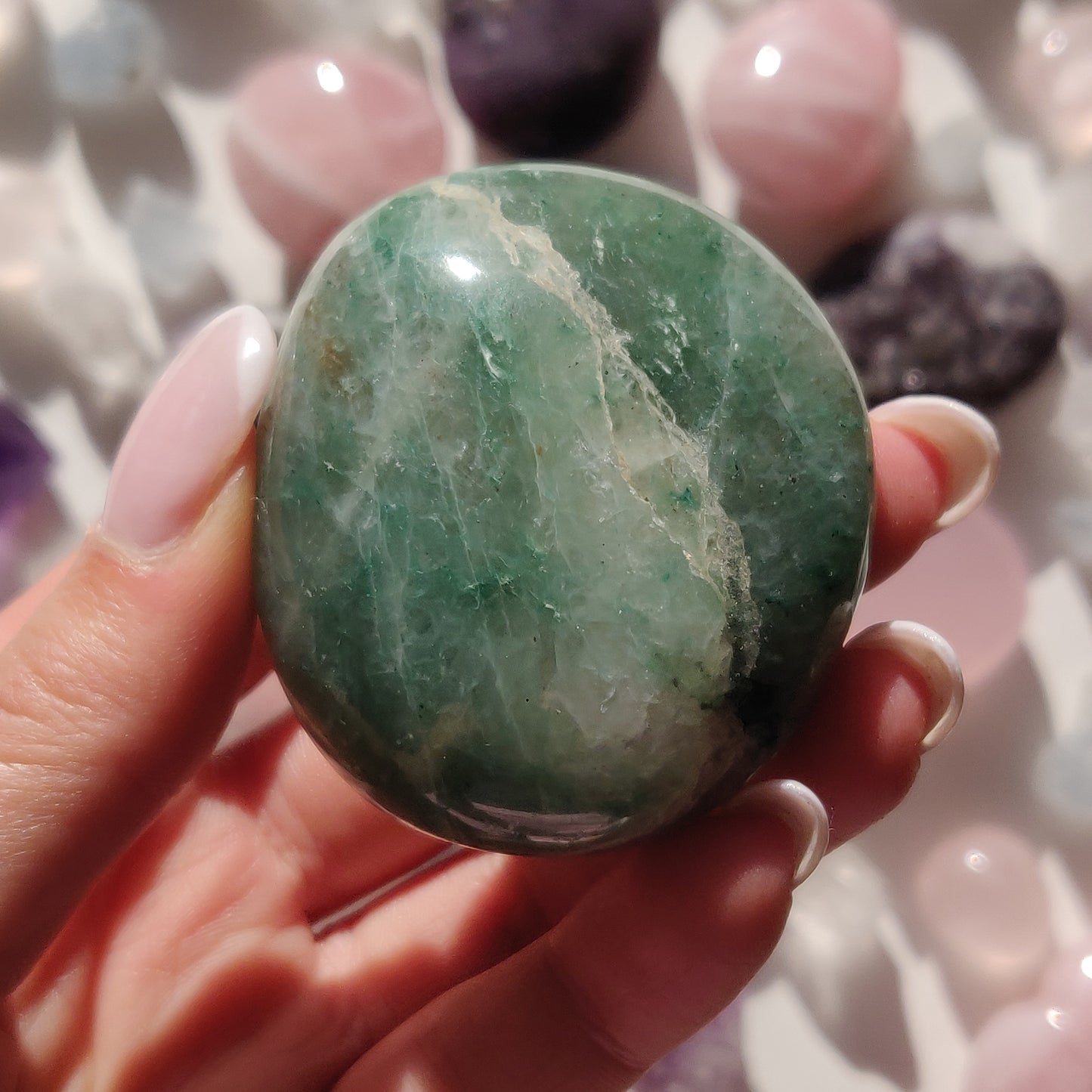 Green Aventurine Palm Stone (#6) - Simply Affinity