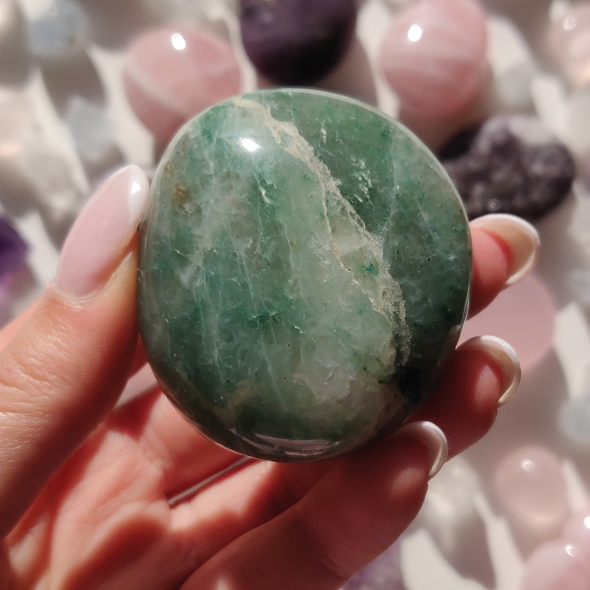 Green Aventurine Palm Stone (#6) - Simply Affinity