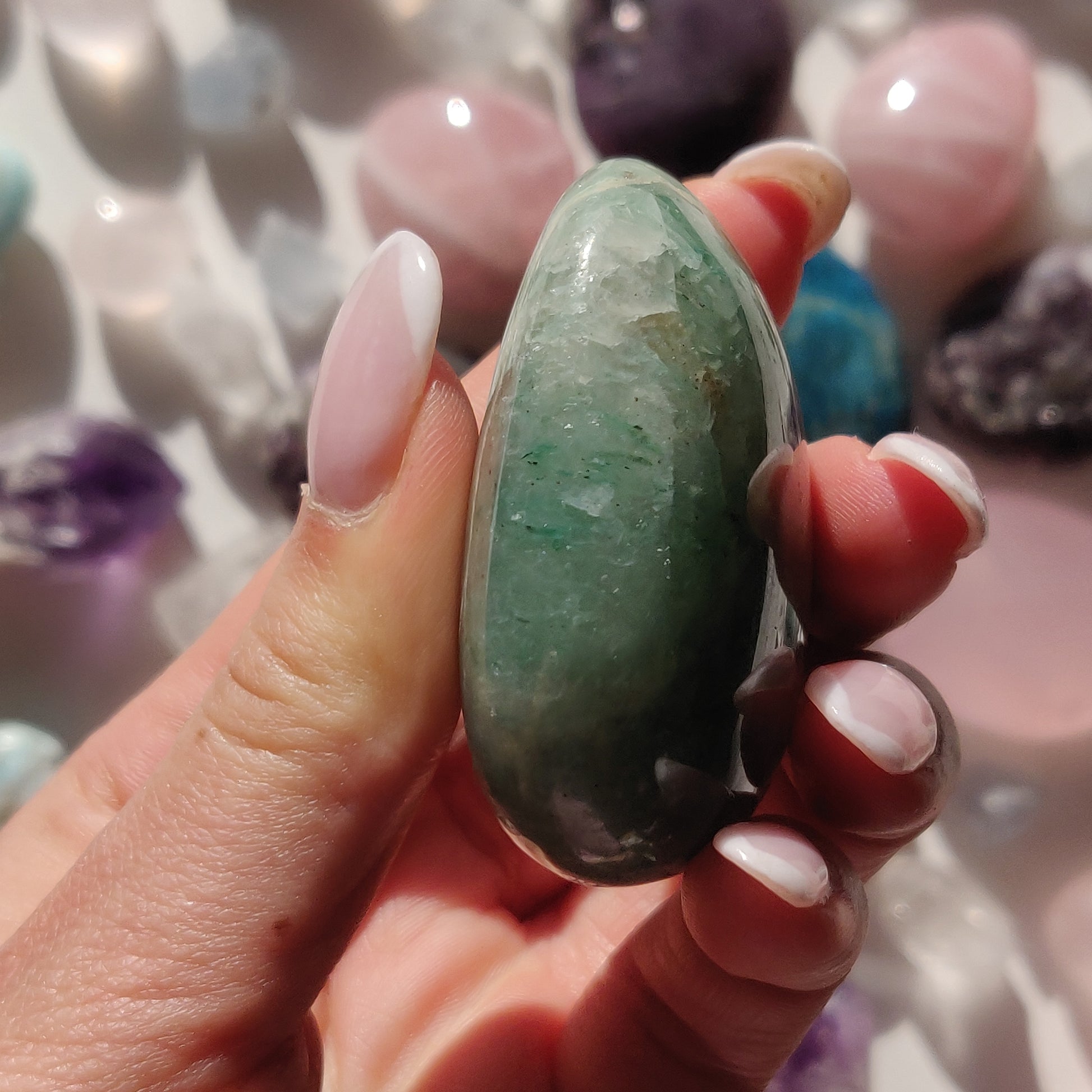 Green Aventurine Palm Stone (#6) - Simply Affinity