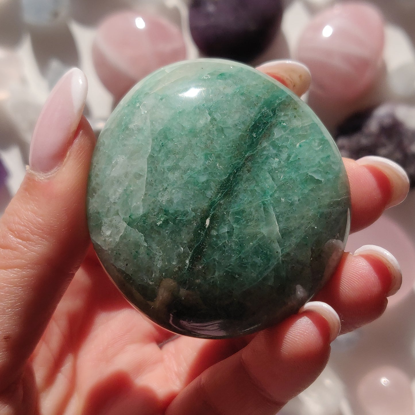 Green Aventurine Palm Stone (#7) - Simply Affinity