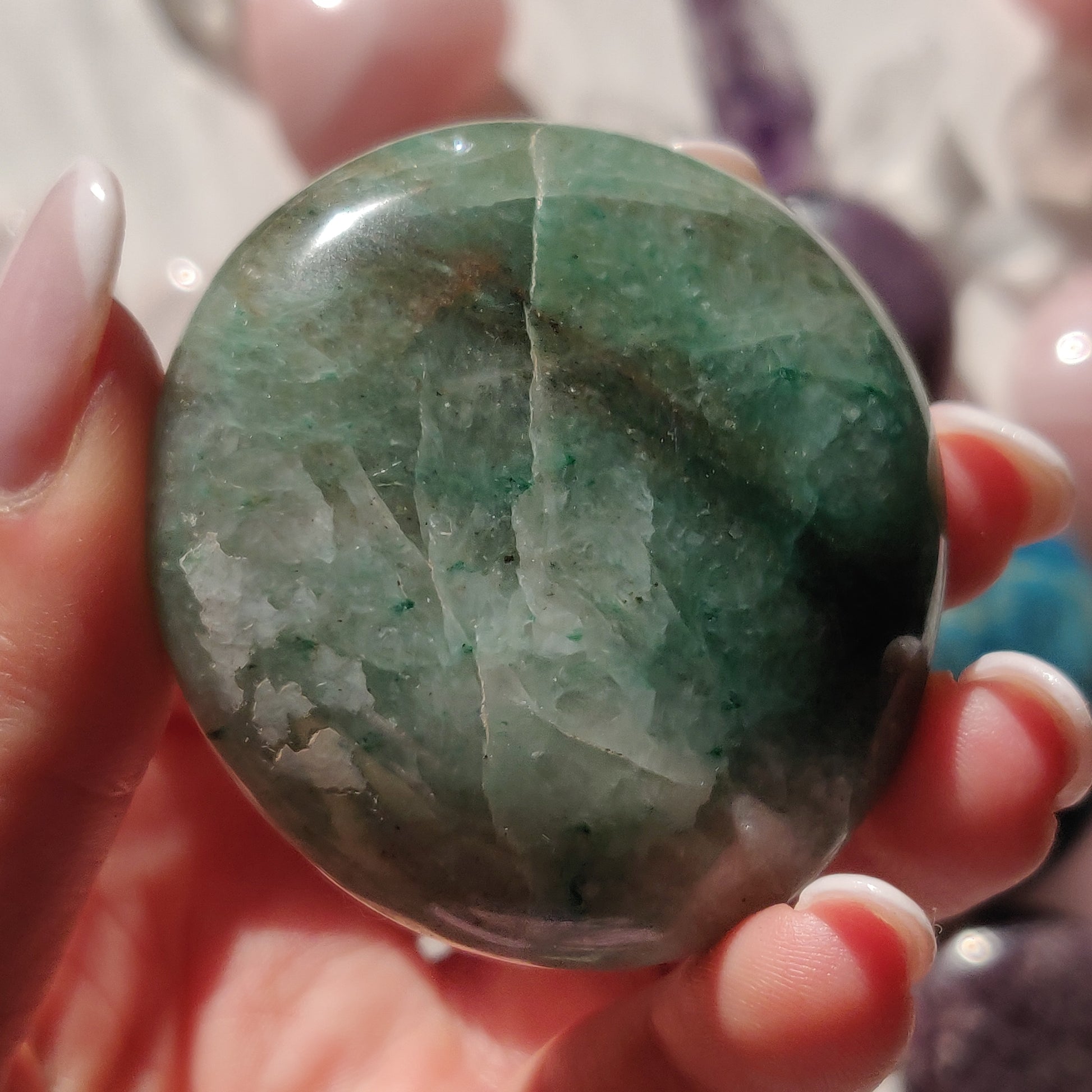 Green Aventurine Palm Stone (#7) - Simply Affinity