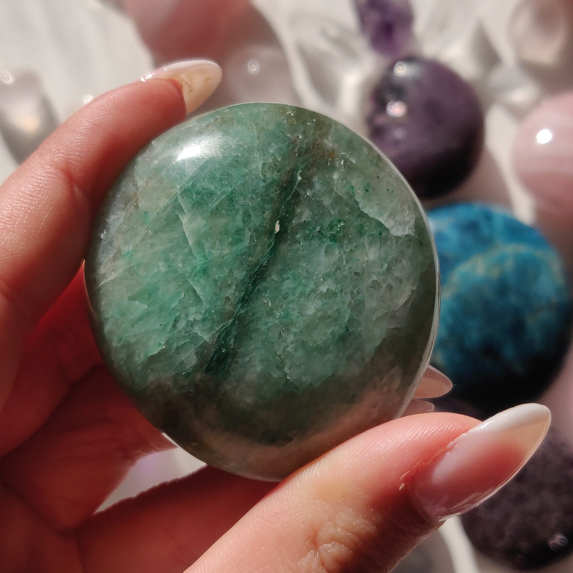 Green Aventurine Palm Stone (#7) - Simply Affinity