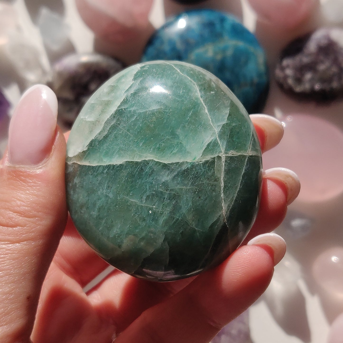 Green Aventurine Palm Stone (#8) - Simply Affinity