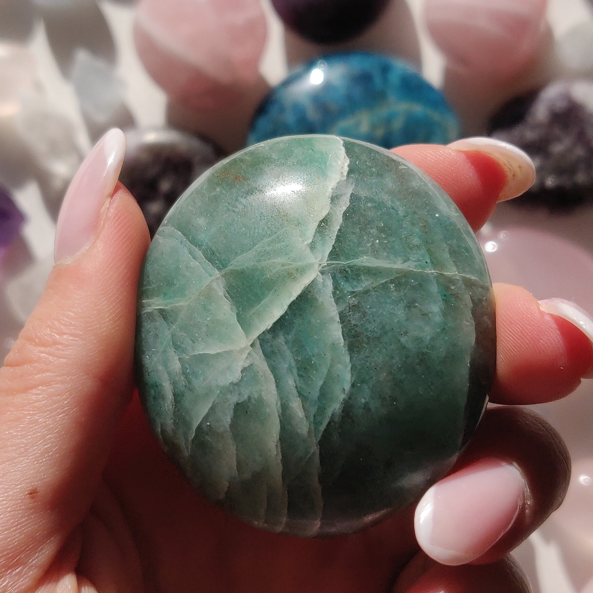 Green Aventurine Palm Stone (#8) - Simply Affinity