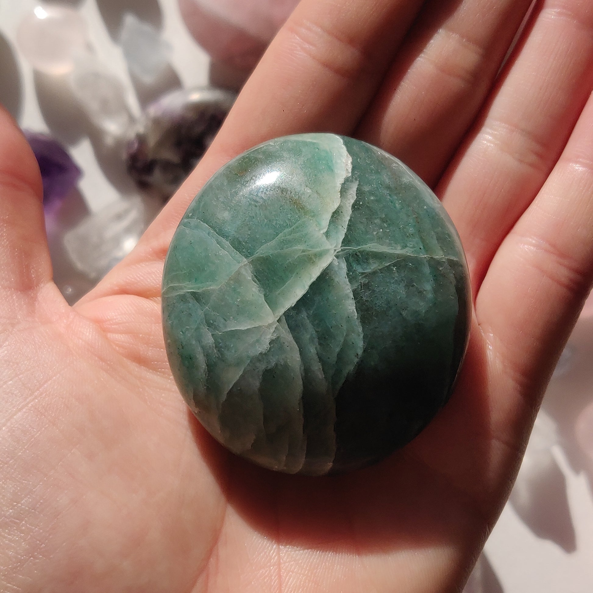 Green Aventurine Palm Stone (#8) - Simply Affinity