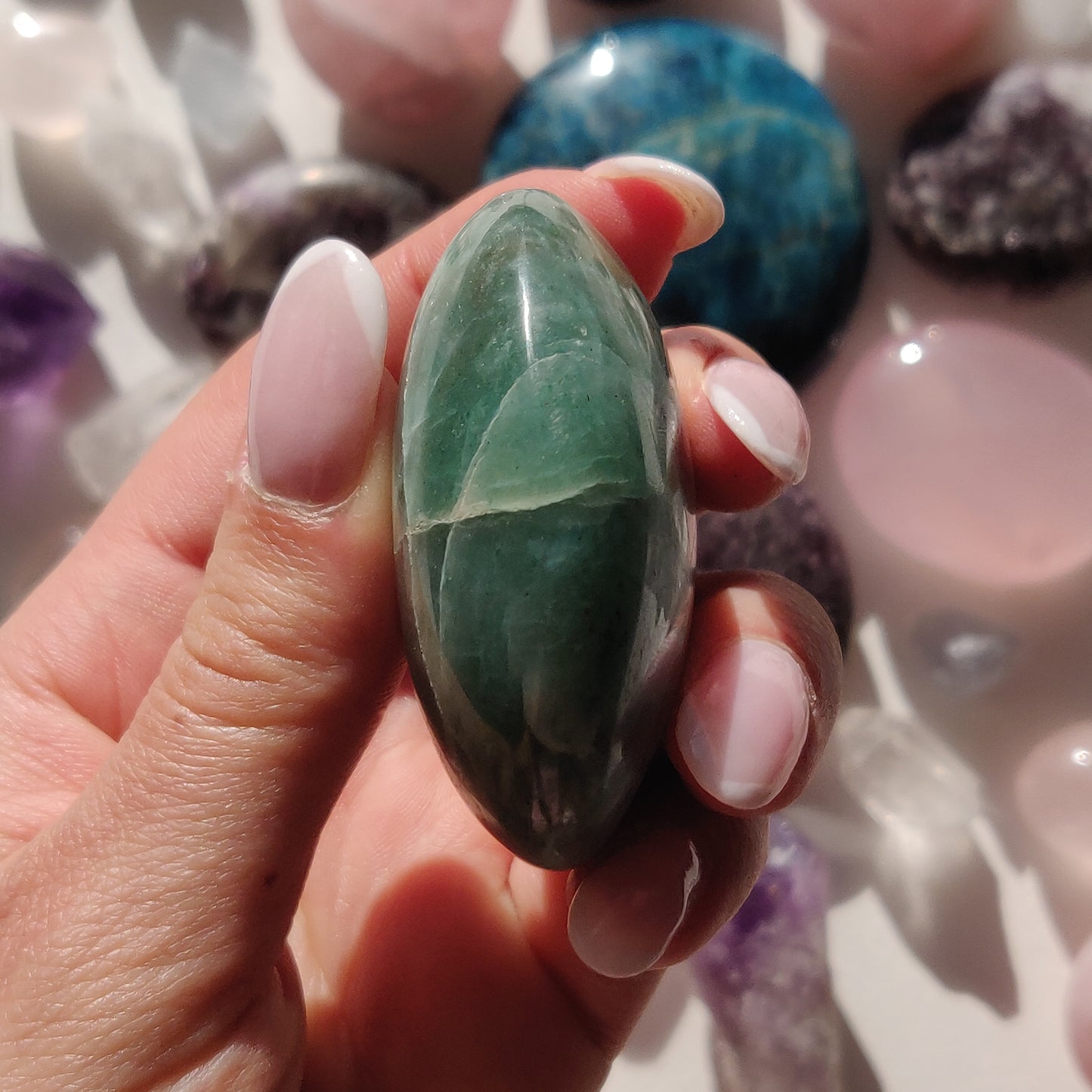 Green Aventurine Palm Stone (#8) - Simply Affinity