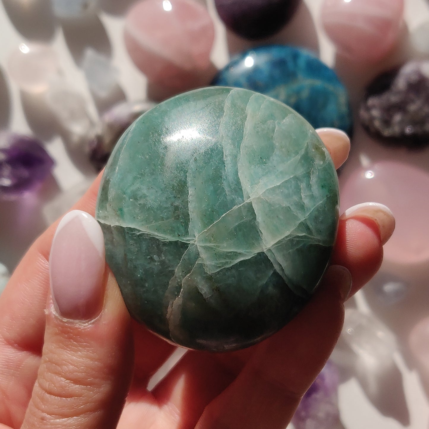 Green Aventurine Palm Stone (#8) - Simply Affinity