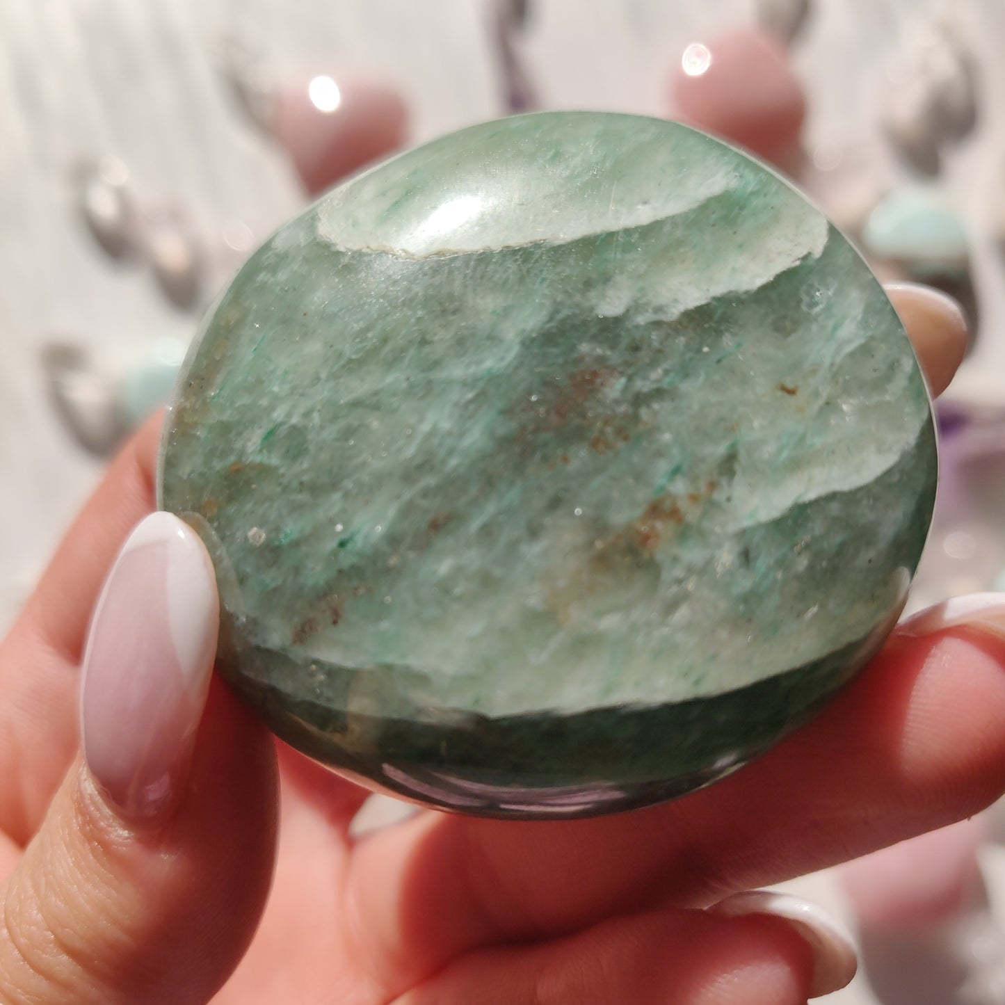 Green Aventurine Palm Stone (#9) - Simply Affinity