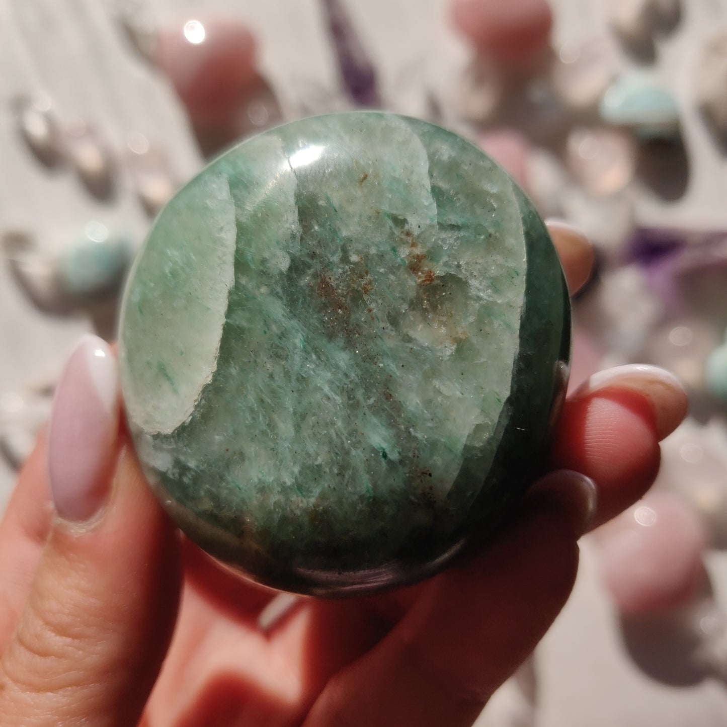 Green Aventurine Palm Stone (#9) - Simply Affinity